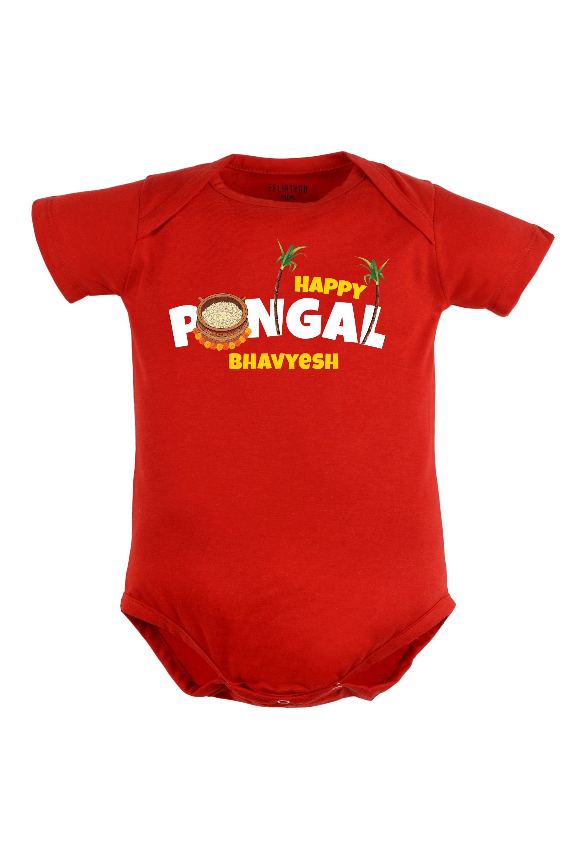 Happy Pongal Baby Romper | Onesies w/ Custom Name