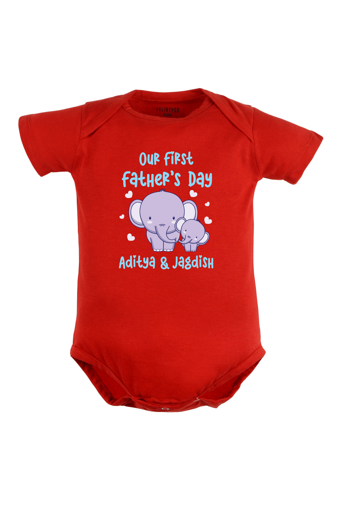 Our First Father's Day Baby Romper | Onesies w/ Custom Name