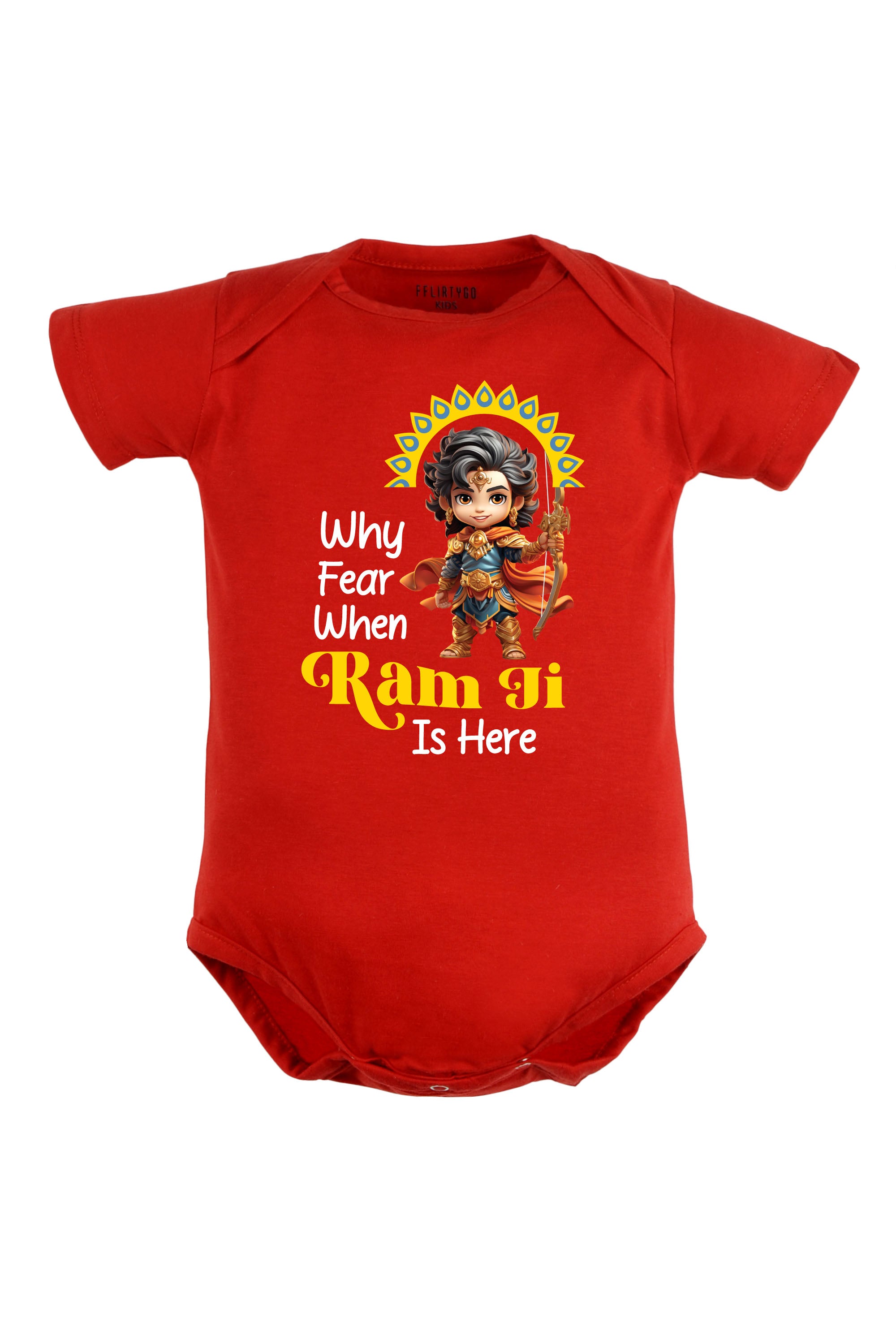 Why Fear When Ram ji Is Here Baby Romper | Onesies