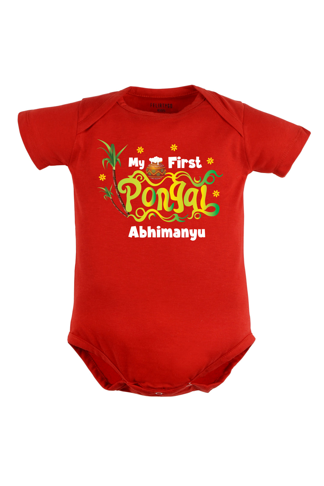 My first pongal Baby Romper | Onesies w/ Custom Name