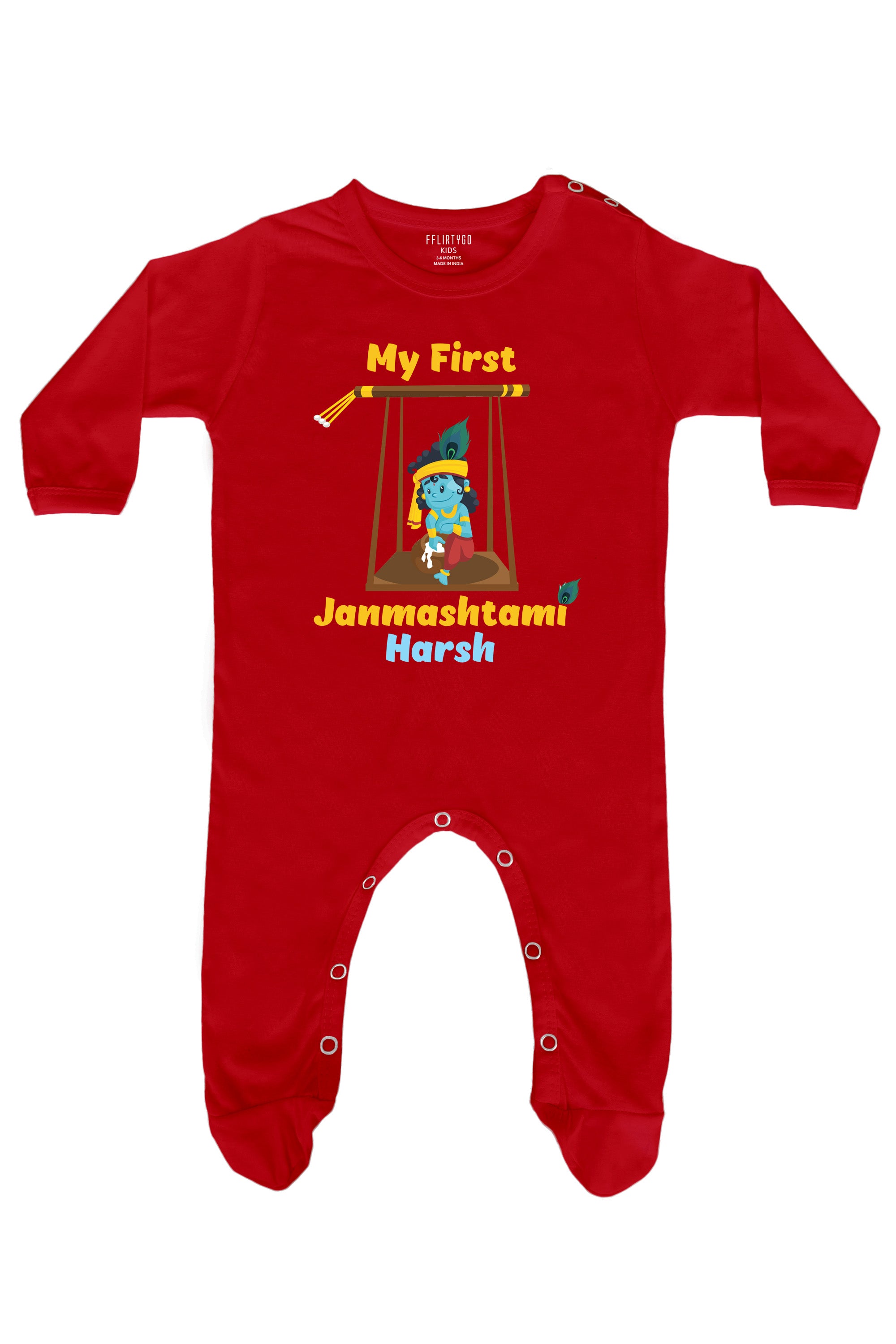 My First Janmashtami Baby Romper | Onesies w/ Custom Name