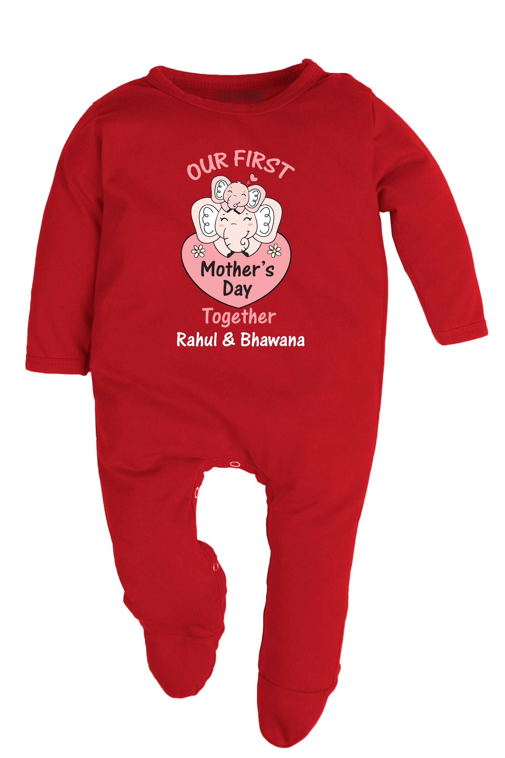 Our First Mother's Day Together Baby Romper | Onesies w/ Custom Name