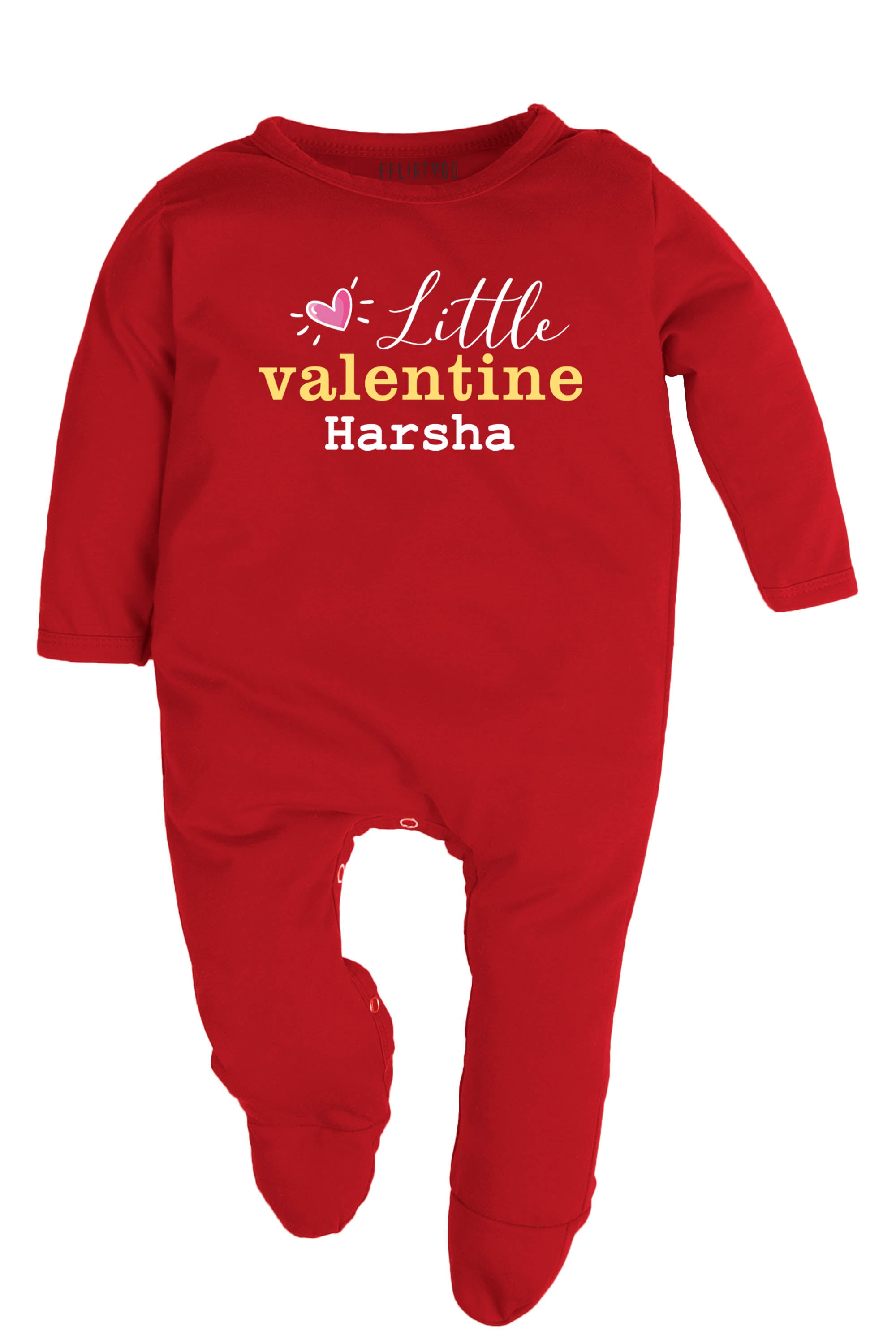 Little Valentine Baby Romper | Onesies w/ Custom Name