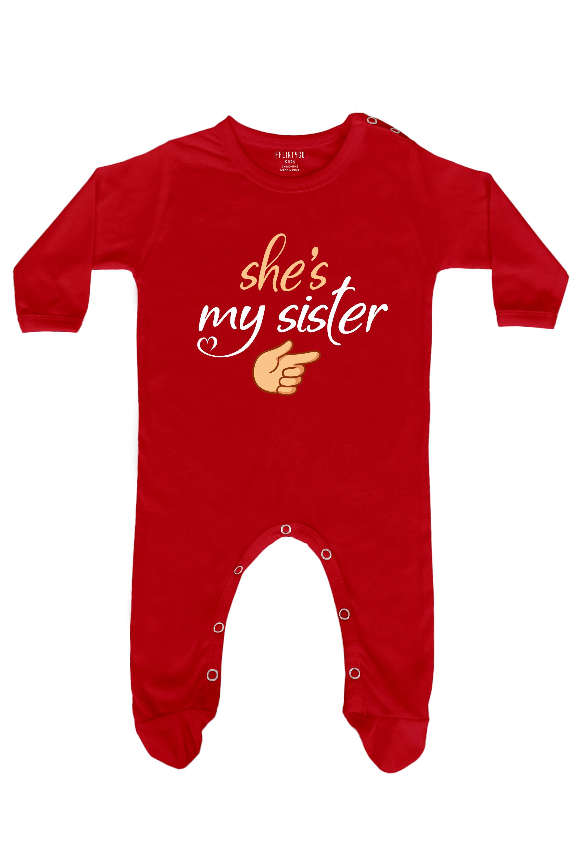 She Is My Sister Baby Romper | Onesies