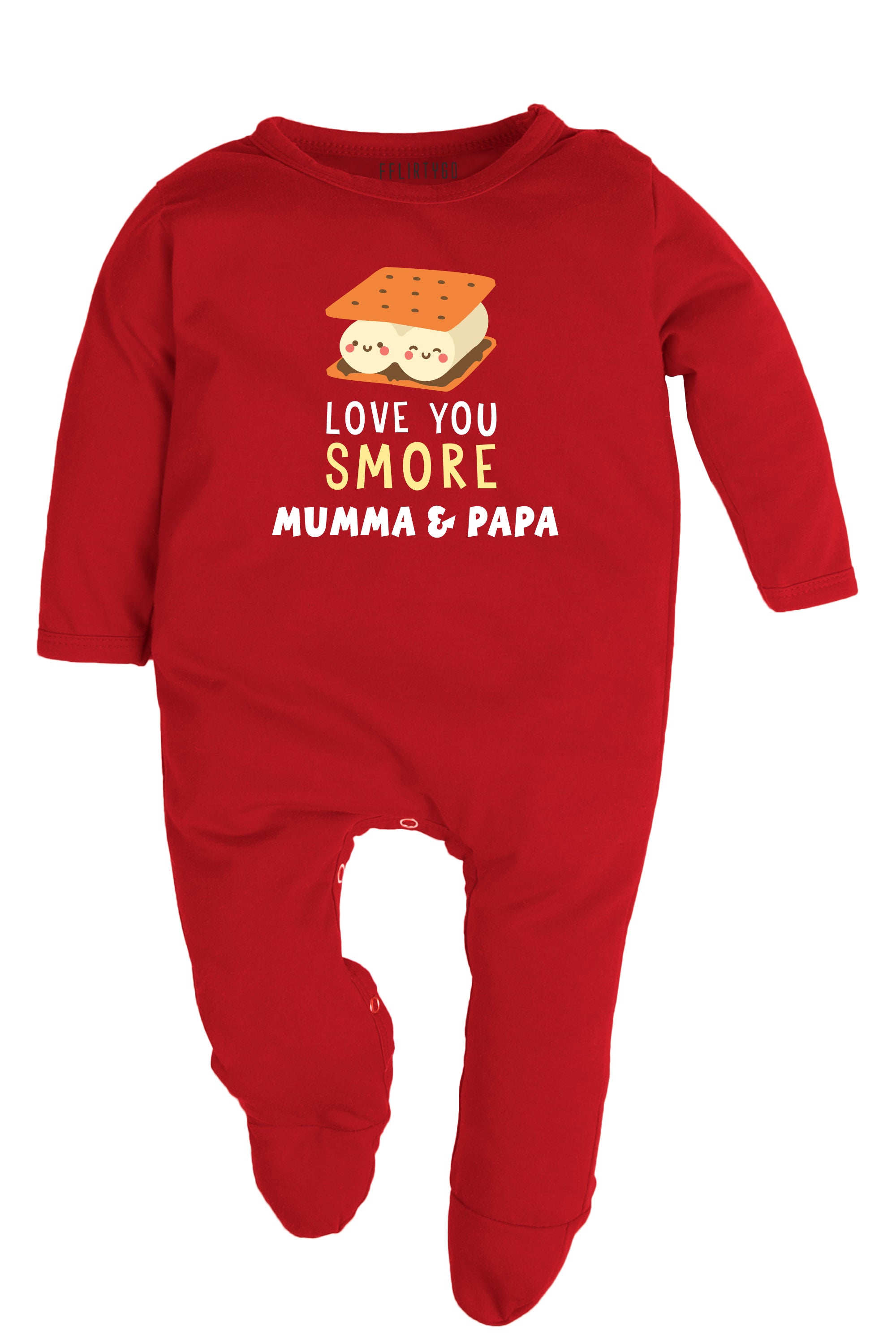 Love You Smore Mumma & Papa Baby Romper | Onesies