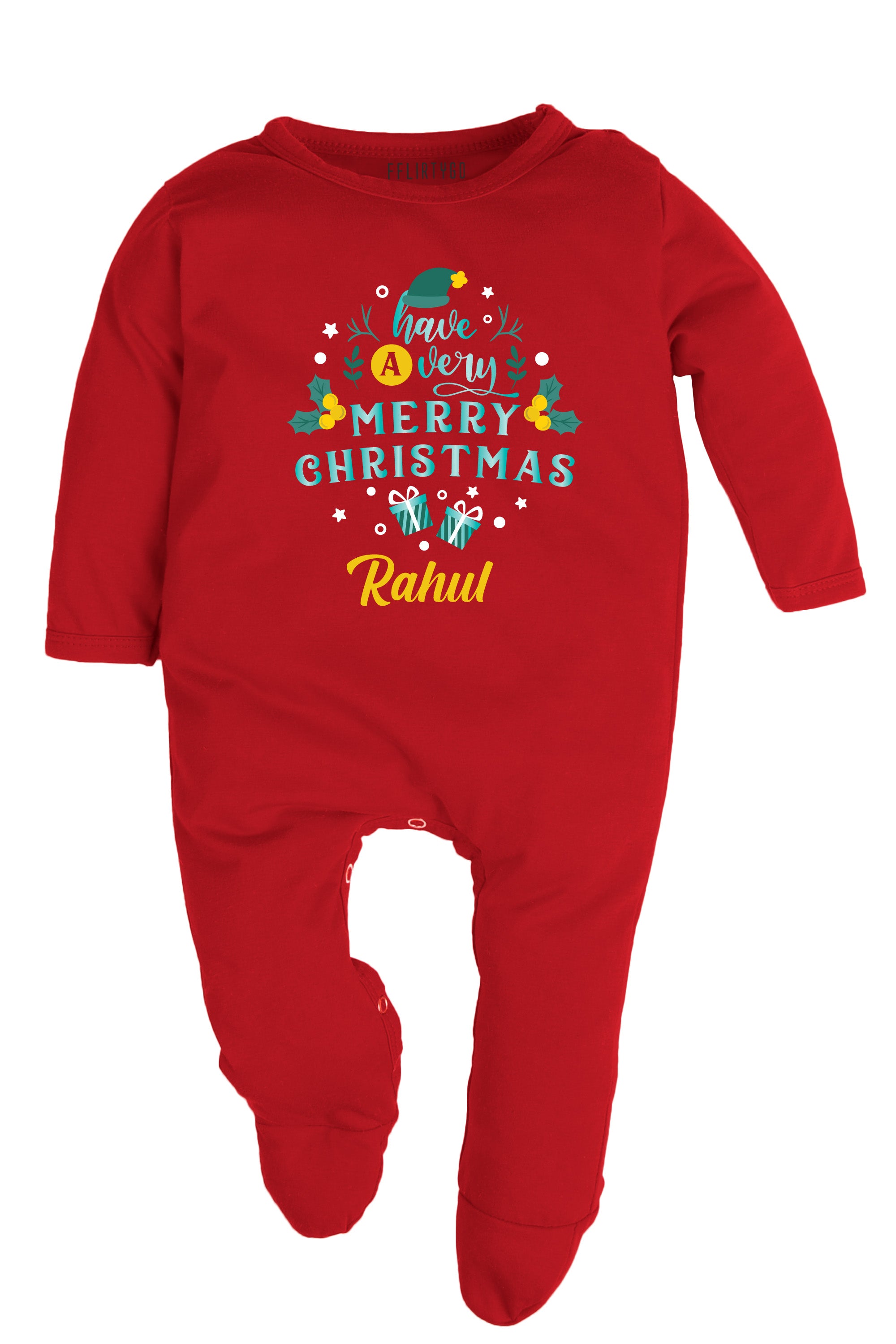 Have A Very Merry Christmas Baby Romper | Onesies w/ Custom Name