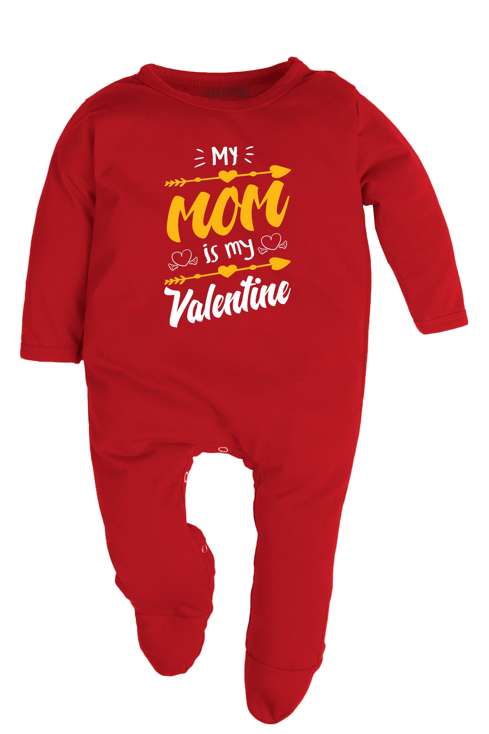 My Mom Is My Valentine Baby Romper | Onesies