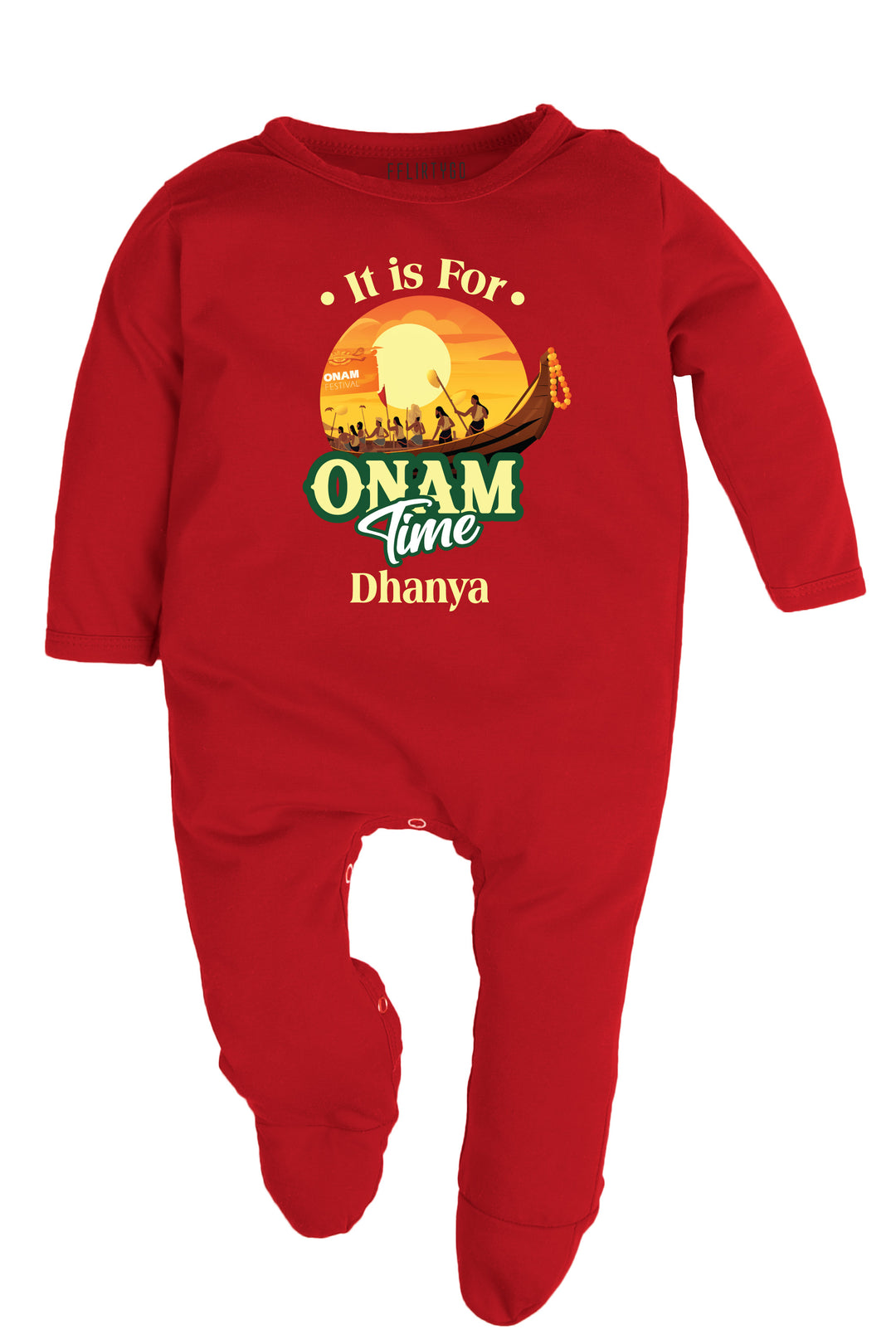 It Is For Onam Time Baby Romper | Onesies w/ Custom Name