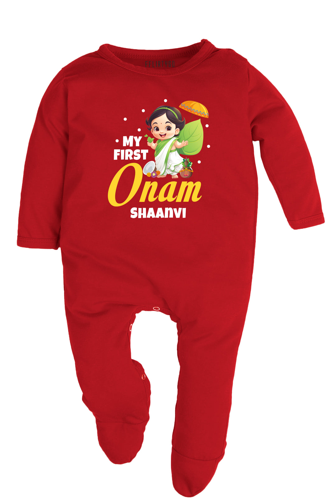 My First Onam Baby Romper | Onesies w/ Custom Name