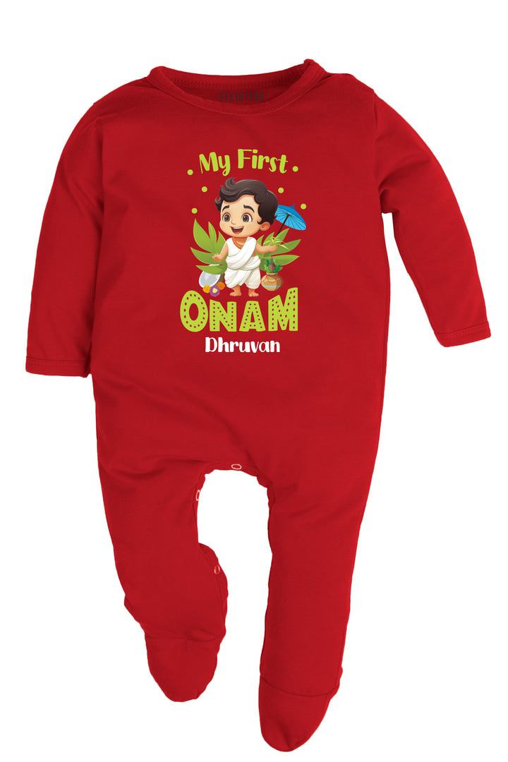 My First Onam Baby Romper | Onesies w/ Custom Name