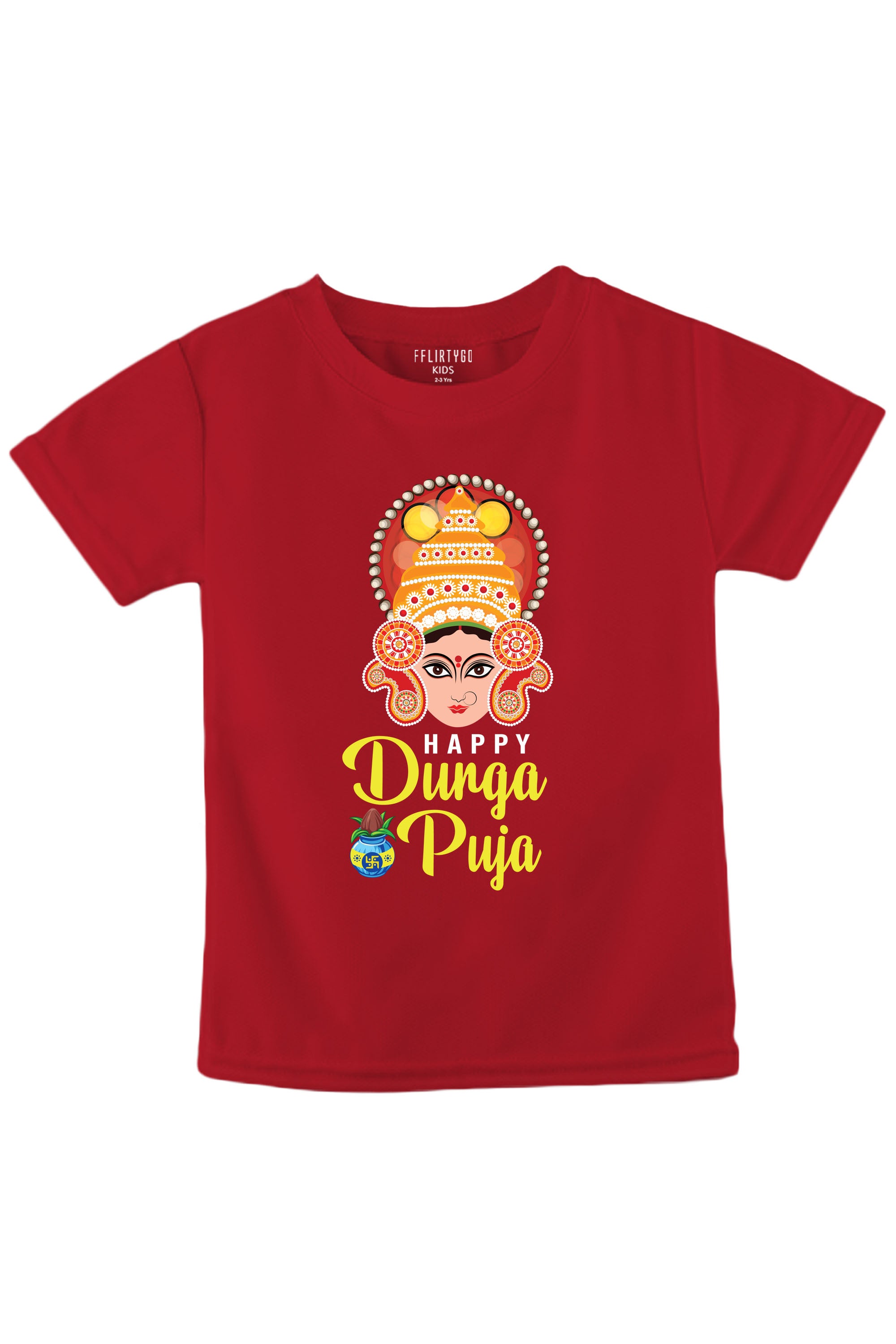 Happy Durga Puja Kids T Shirt