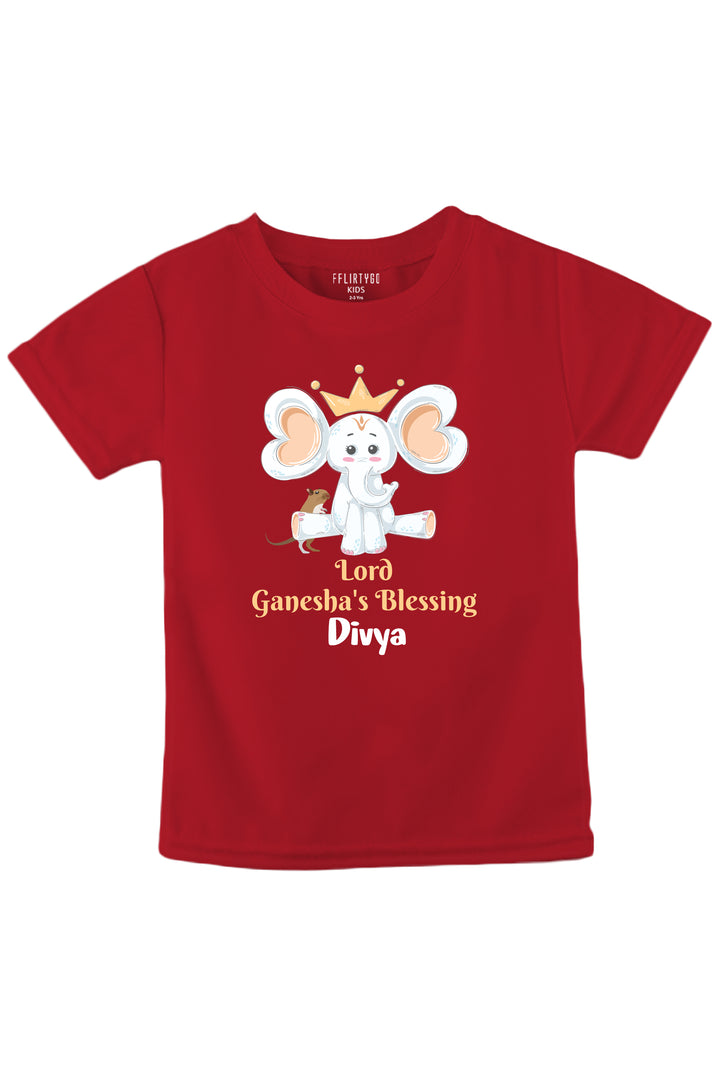 Lord Ganesha's Blessing Kids T Shirt