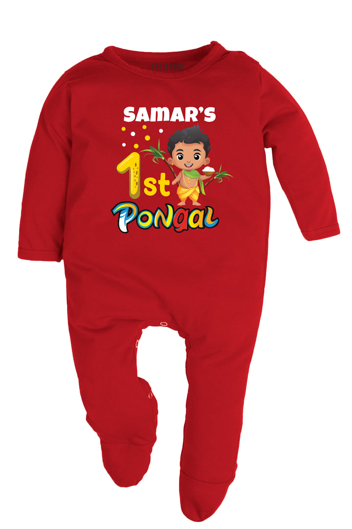 My First pongal with character Baby Romper | Onesies w/ Custom Name