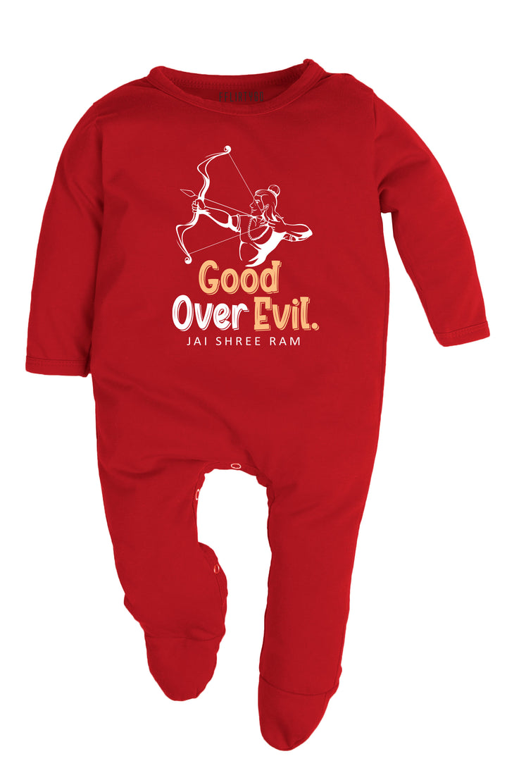 Good Over Evil Jai Shree Ram Baby Romper | Onesies