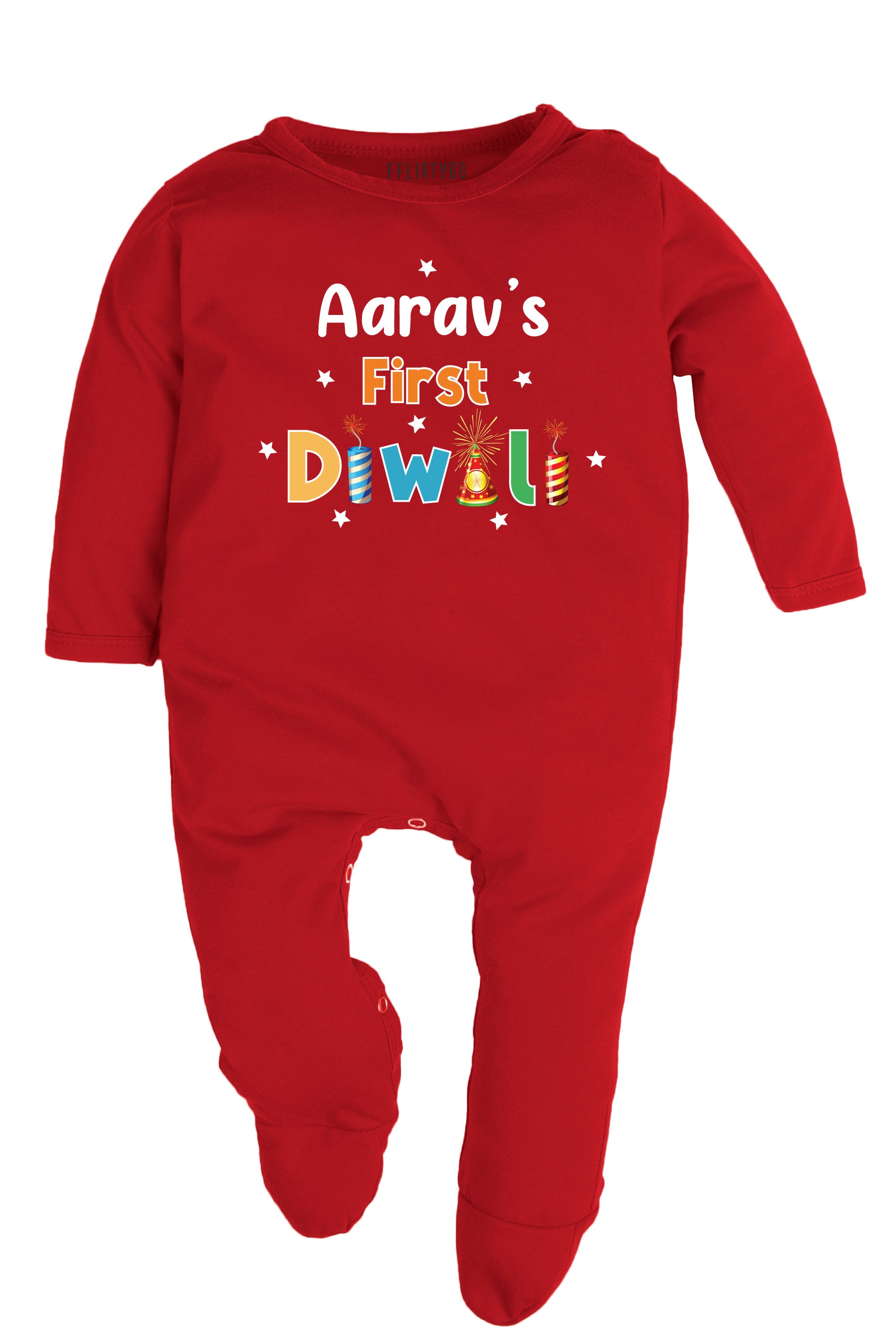 My First Diwali Baby Romper | Onesies w/ Custom Name