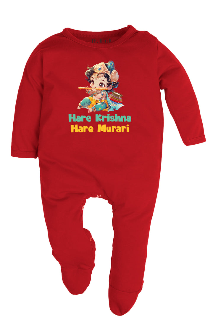 Hare Krishna Hare Murari Baby Romper | Onesies