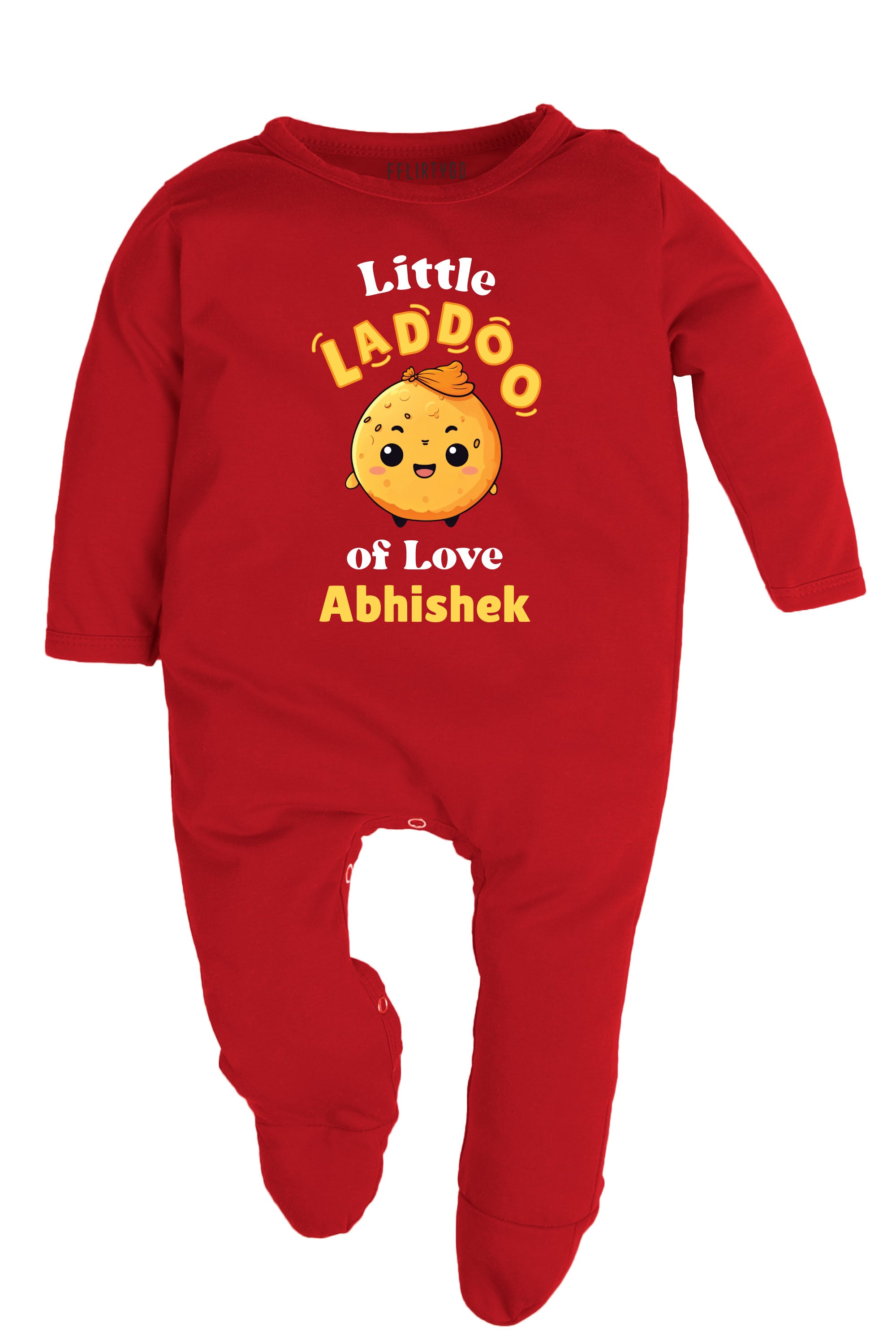 Little Laddoo Of Love Baby Romper | Onesies w/ Custom Name