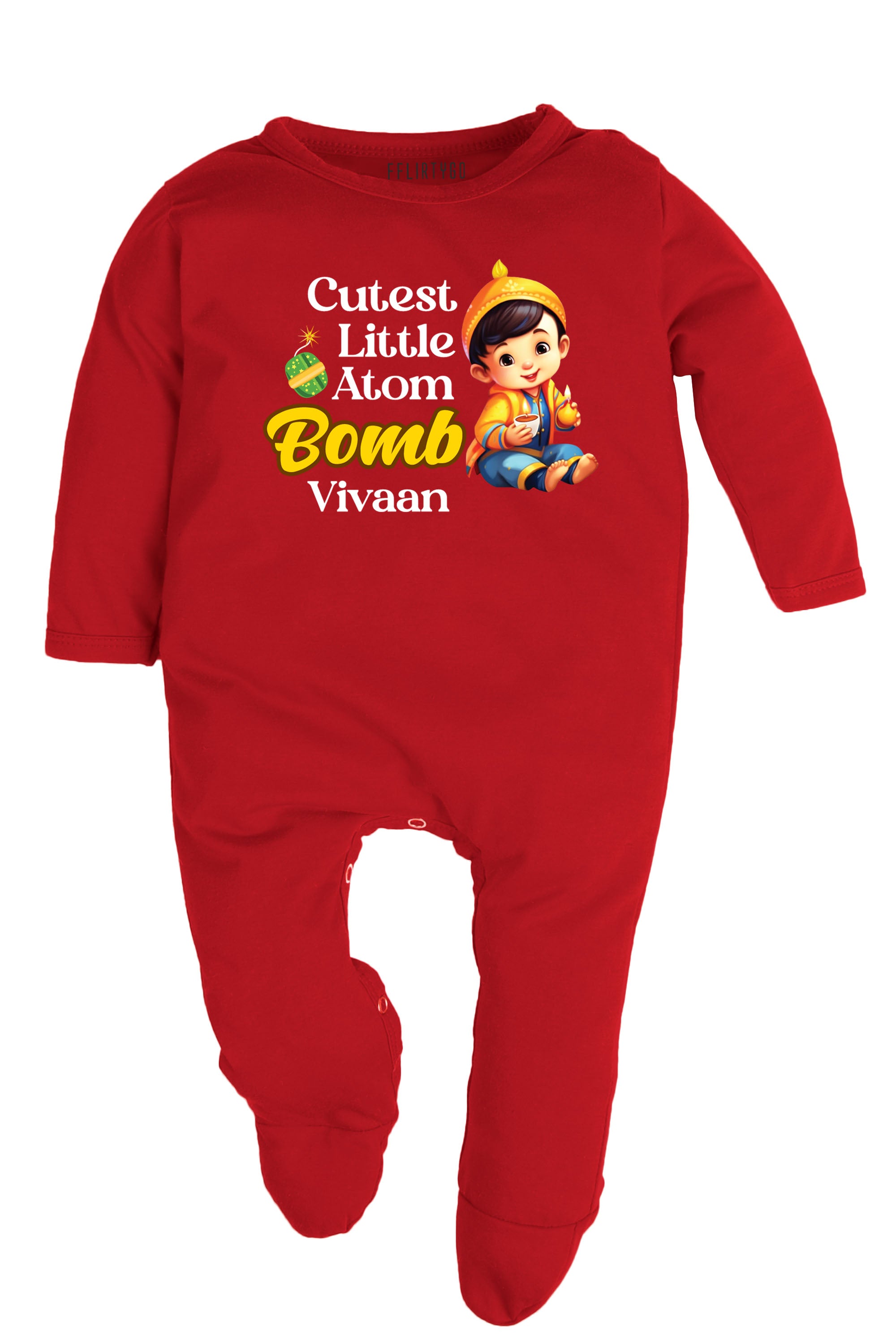 Cutest Little Atom Bomb Baby Romper | Onesies w/ Custom Name