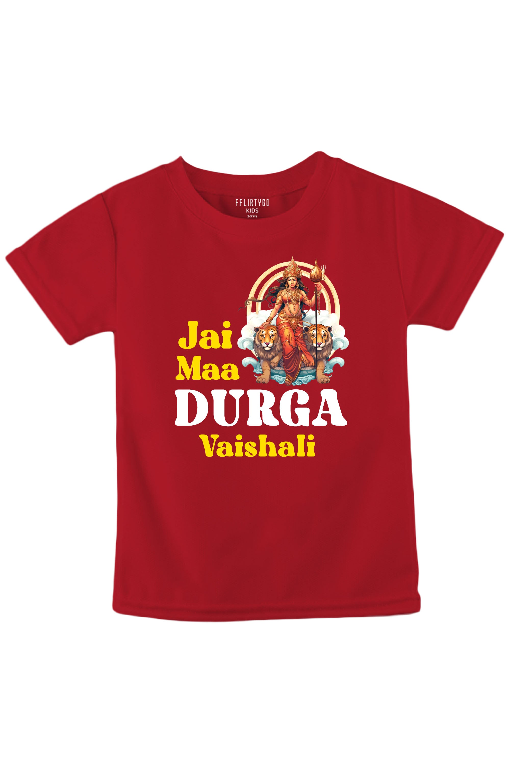 Jai Maa Durga Kids T Shirt w/ Custom Name