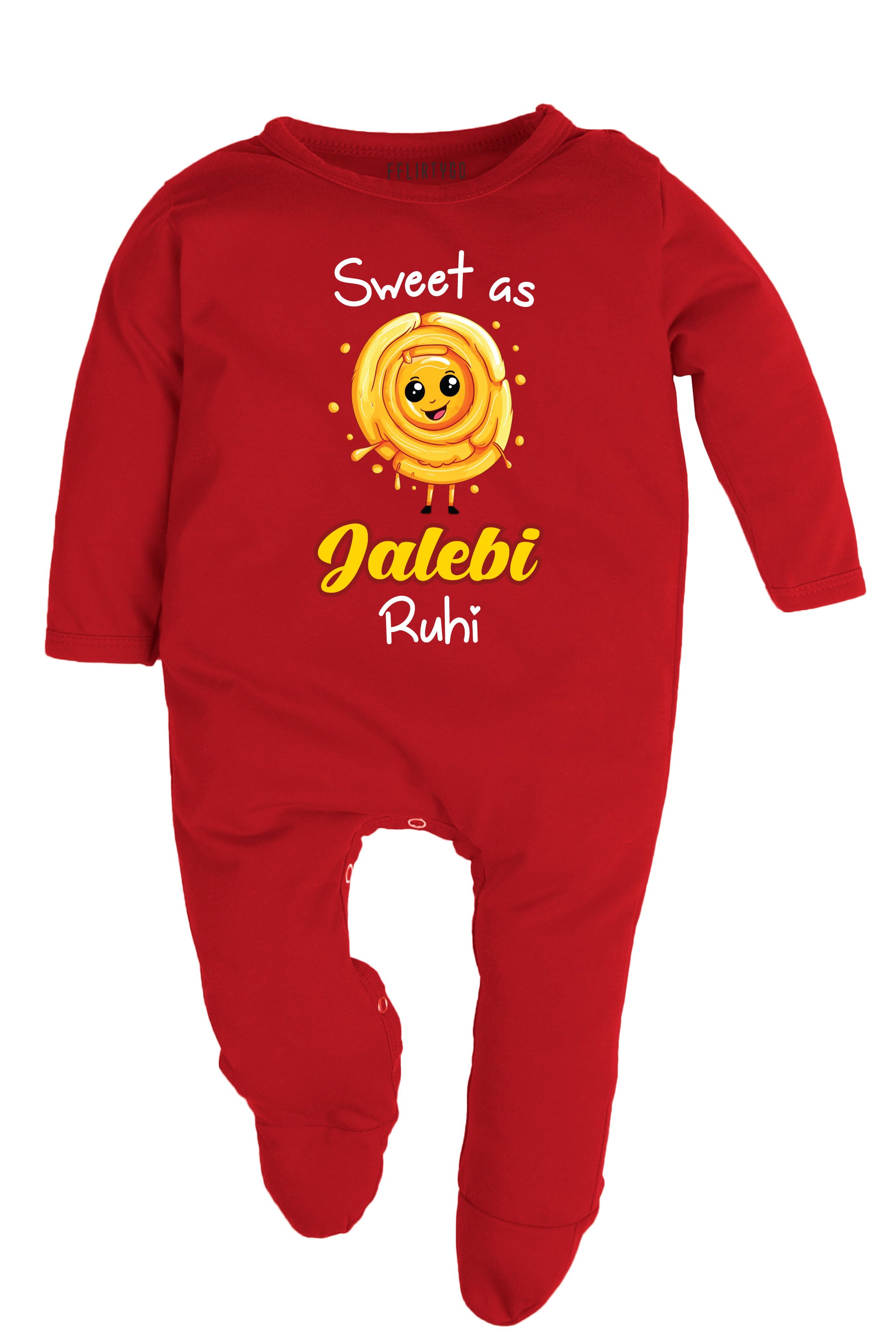 Sweet As Jalebi Baby Romper | Onesies w/ Custom Name