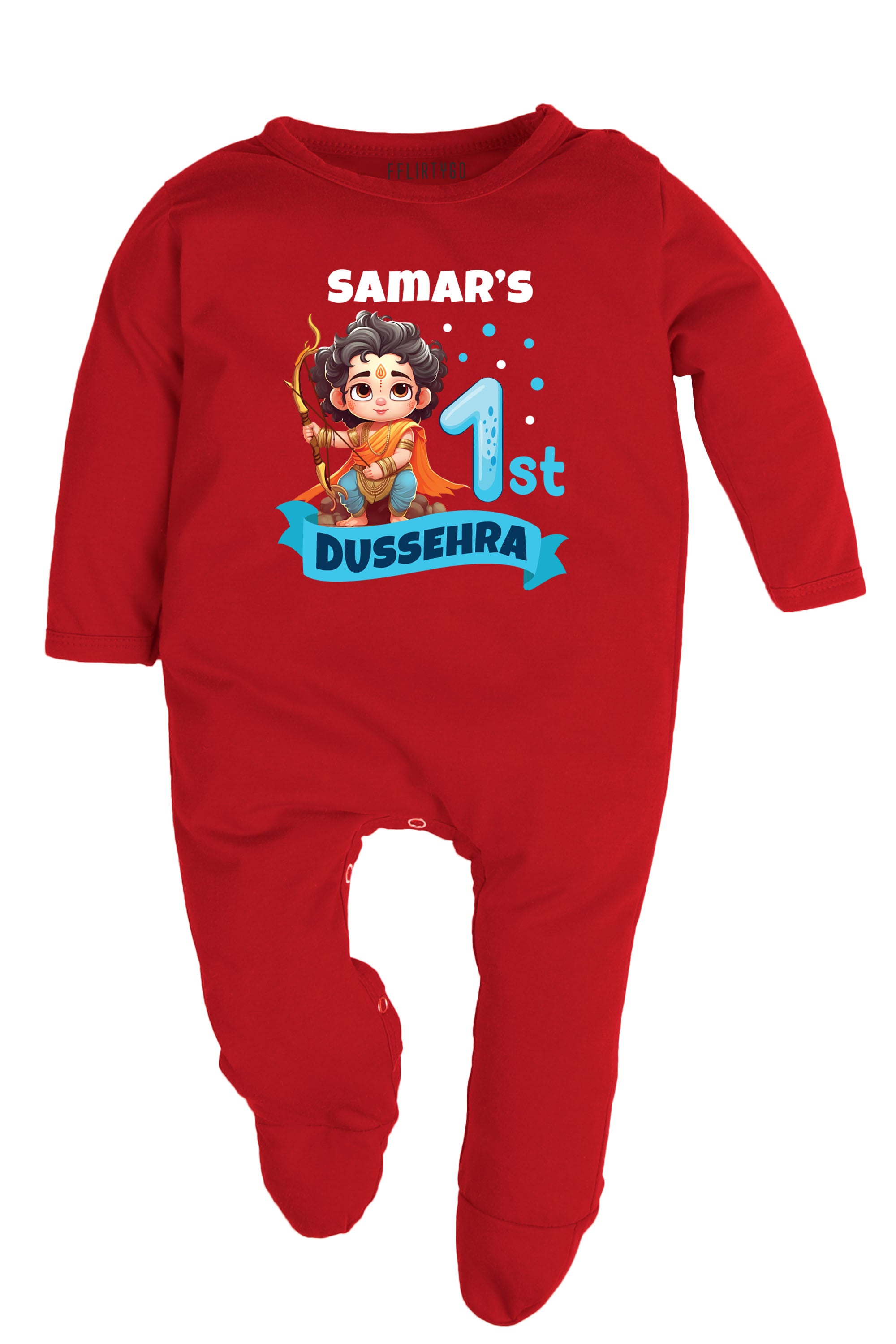 My 1st Dussehra Baby Romper | Onesies w/ Custom Name