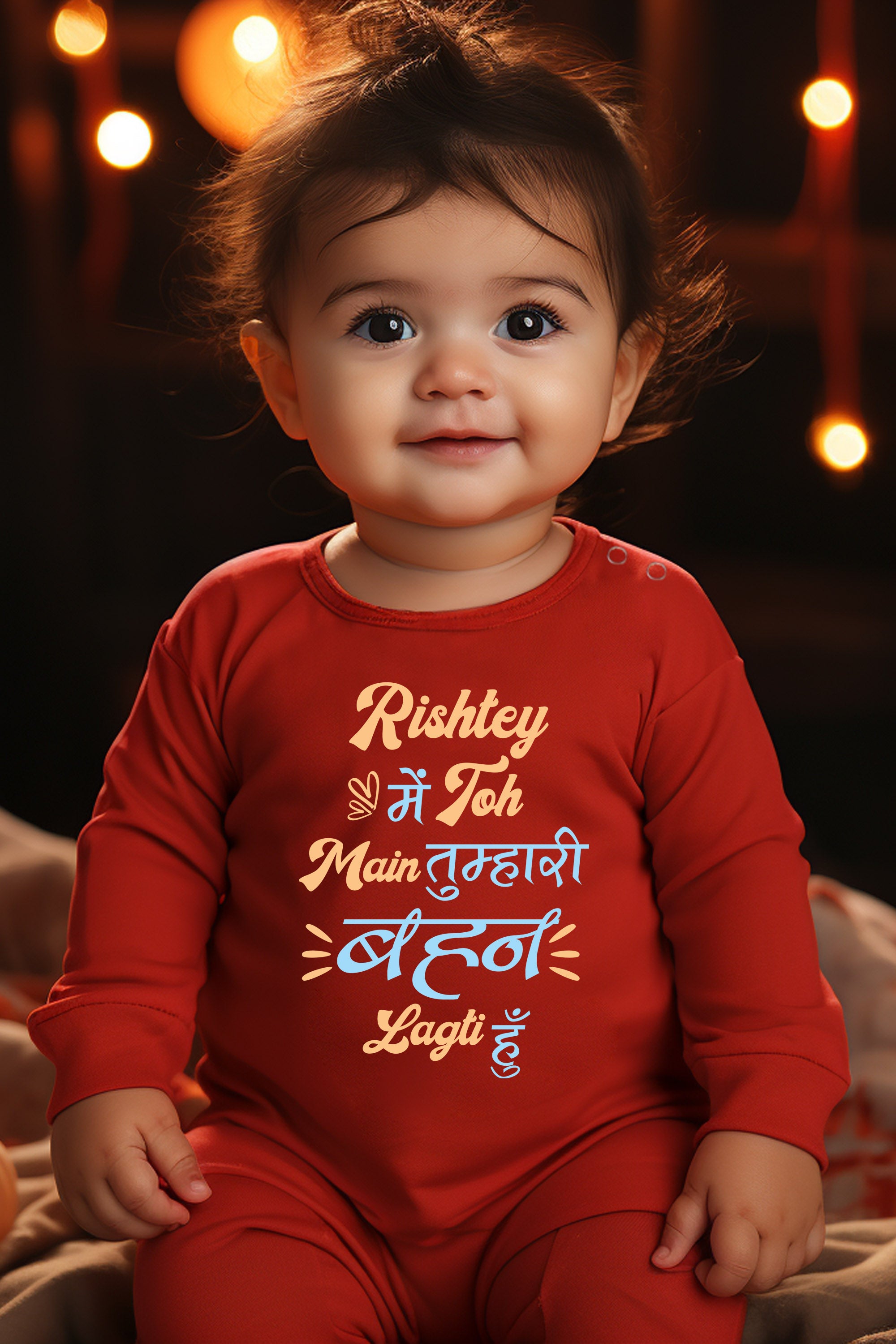 Rishtey Mai Toh Main Tumhari Behan Lagti Haun Baby Romper | Onesies