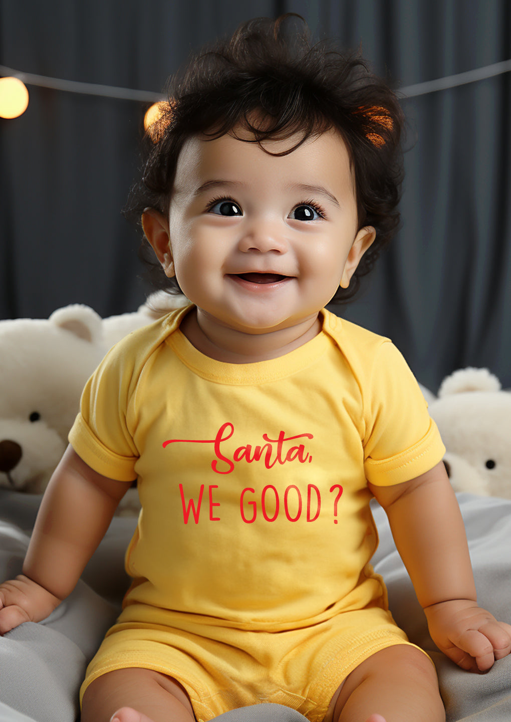 Santa we good Baby Romper | Onesies