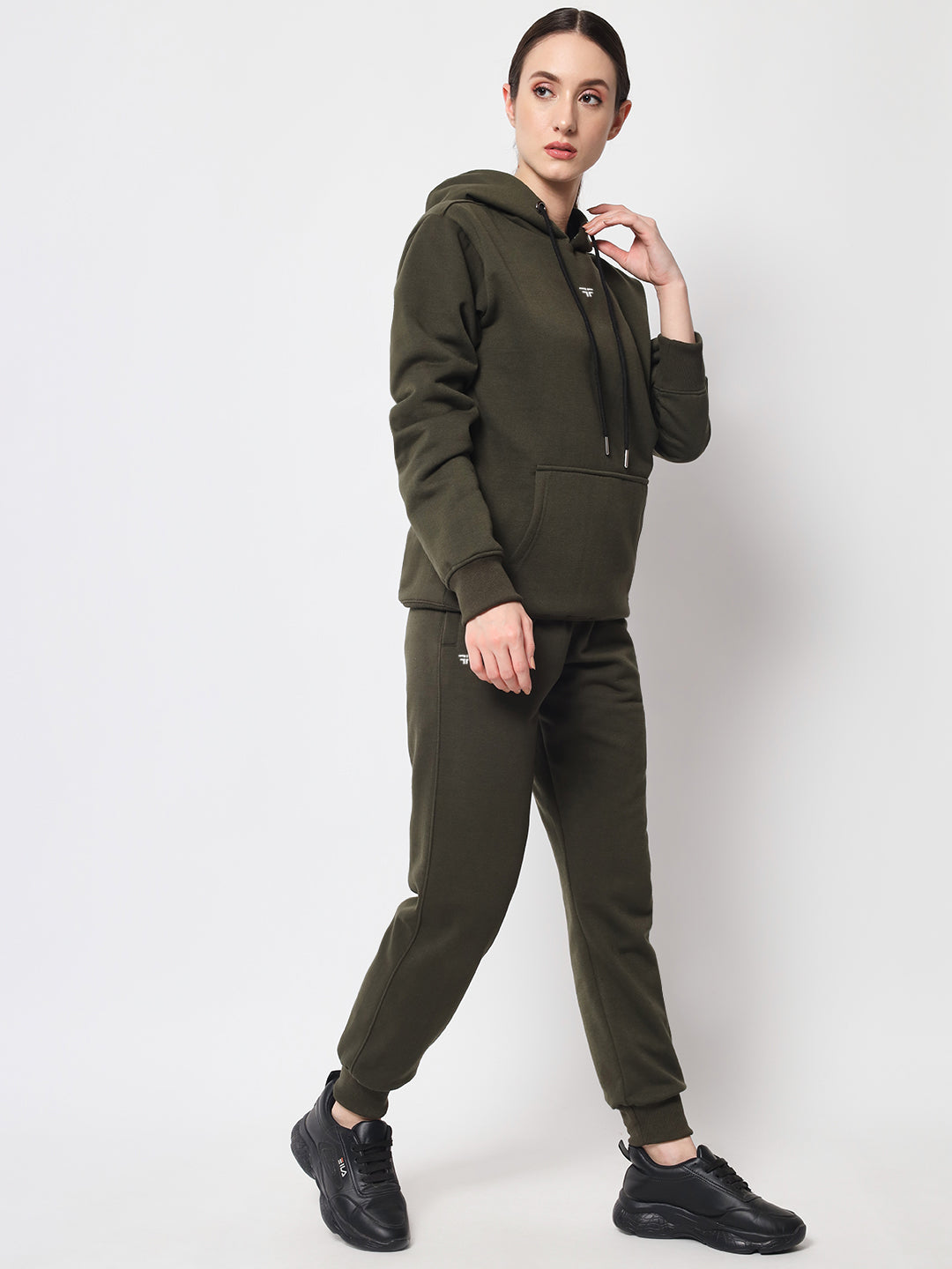 Green Thermal Co-ord Set (Hoodie and Jogger Combo)