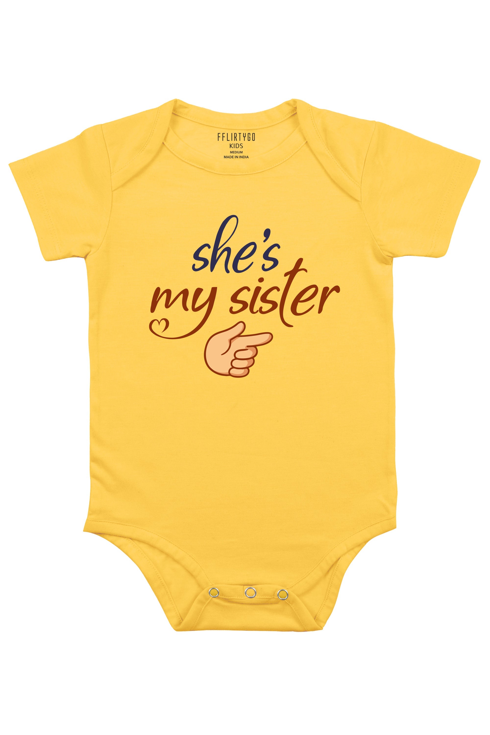 She Is My Sister Baby Romper | Onesies