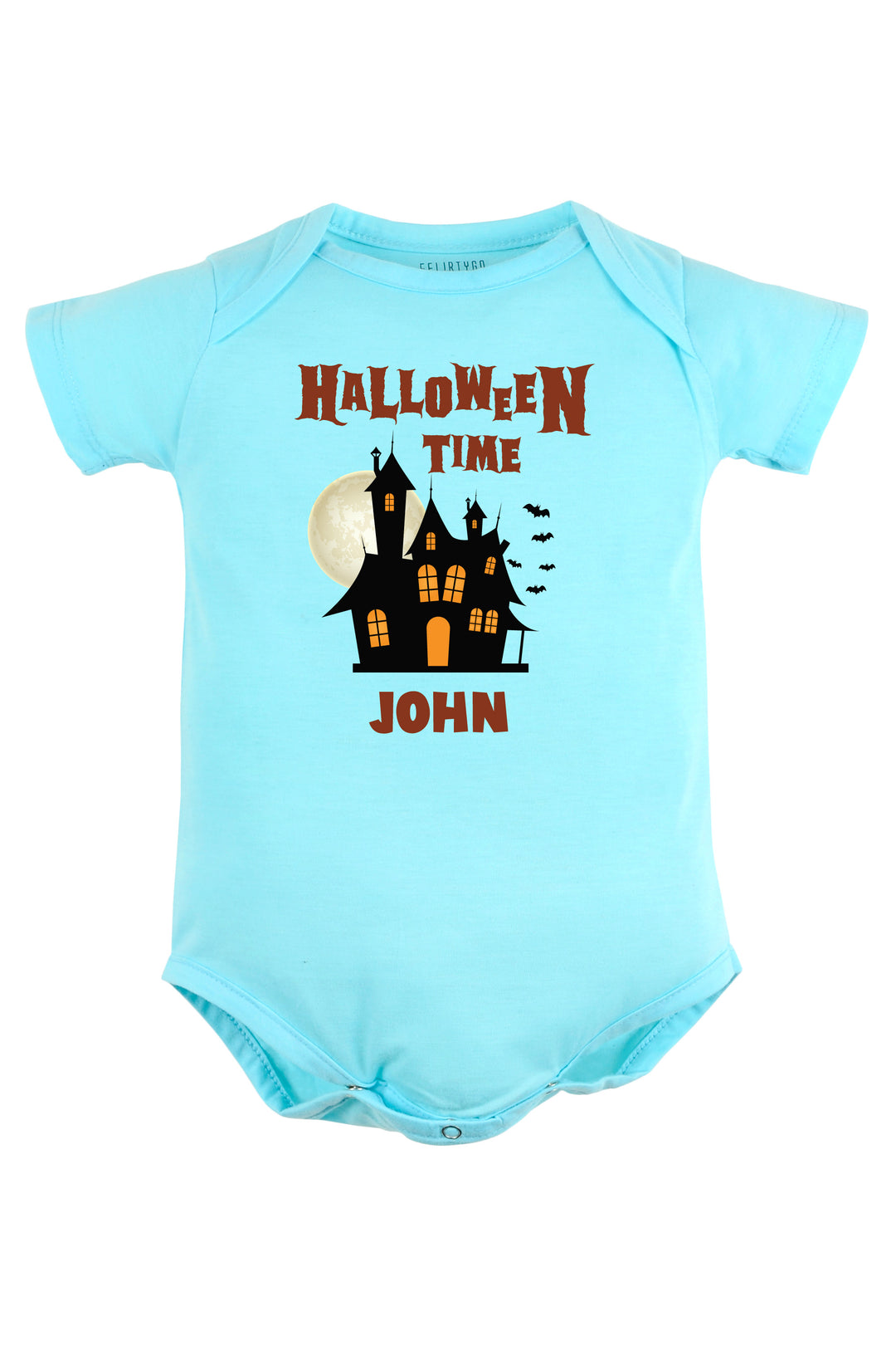 Halloween Time Baby Romper | Onesies w/ Custom Name