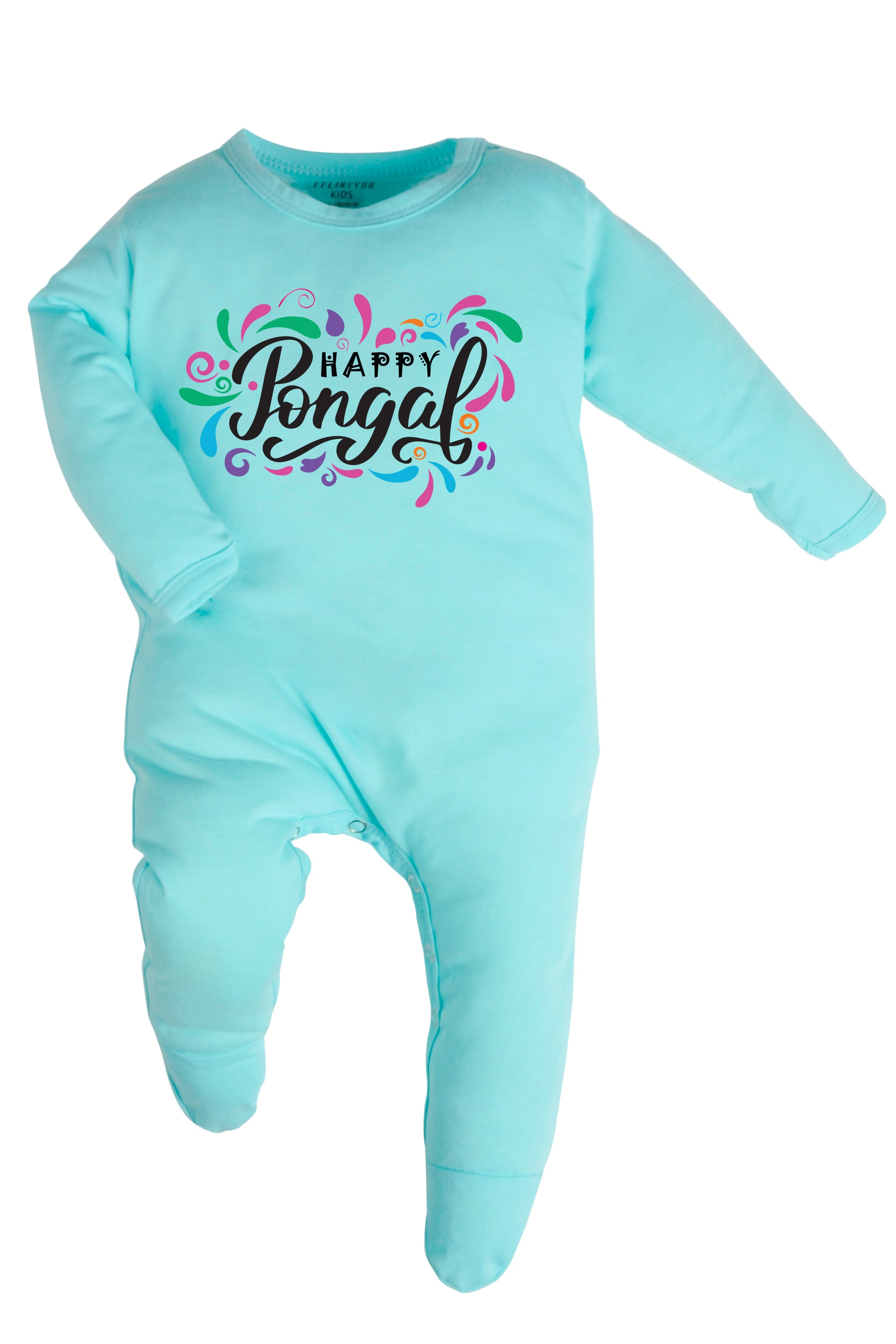 Happy Pongal Splash Baby Romper | Onesies