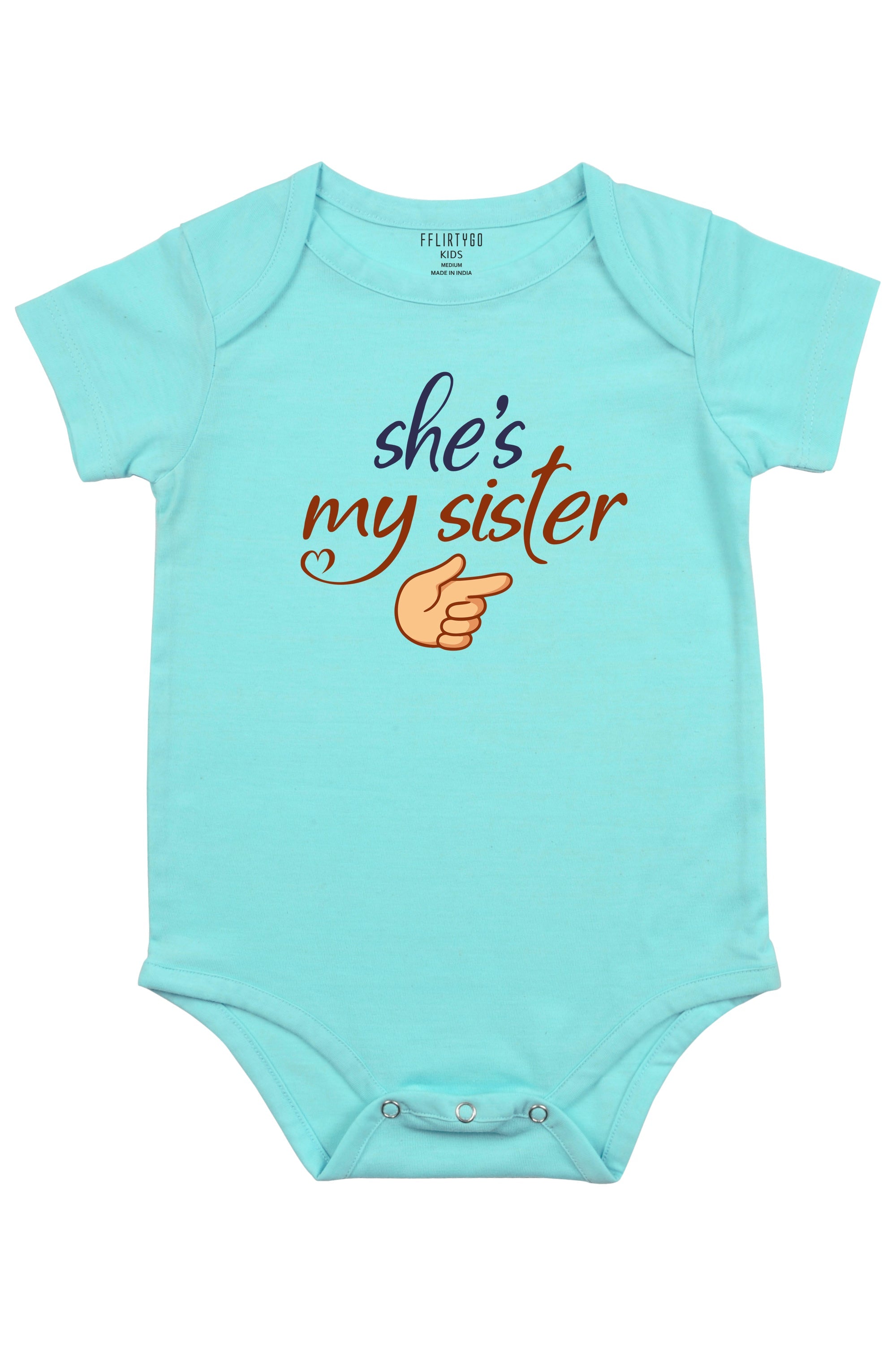 She Is My Sister Baby Romper | Onesies