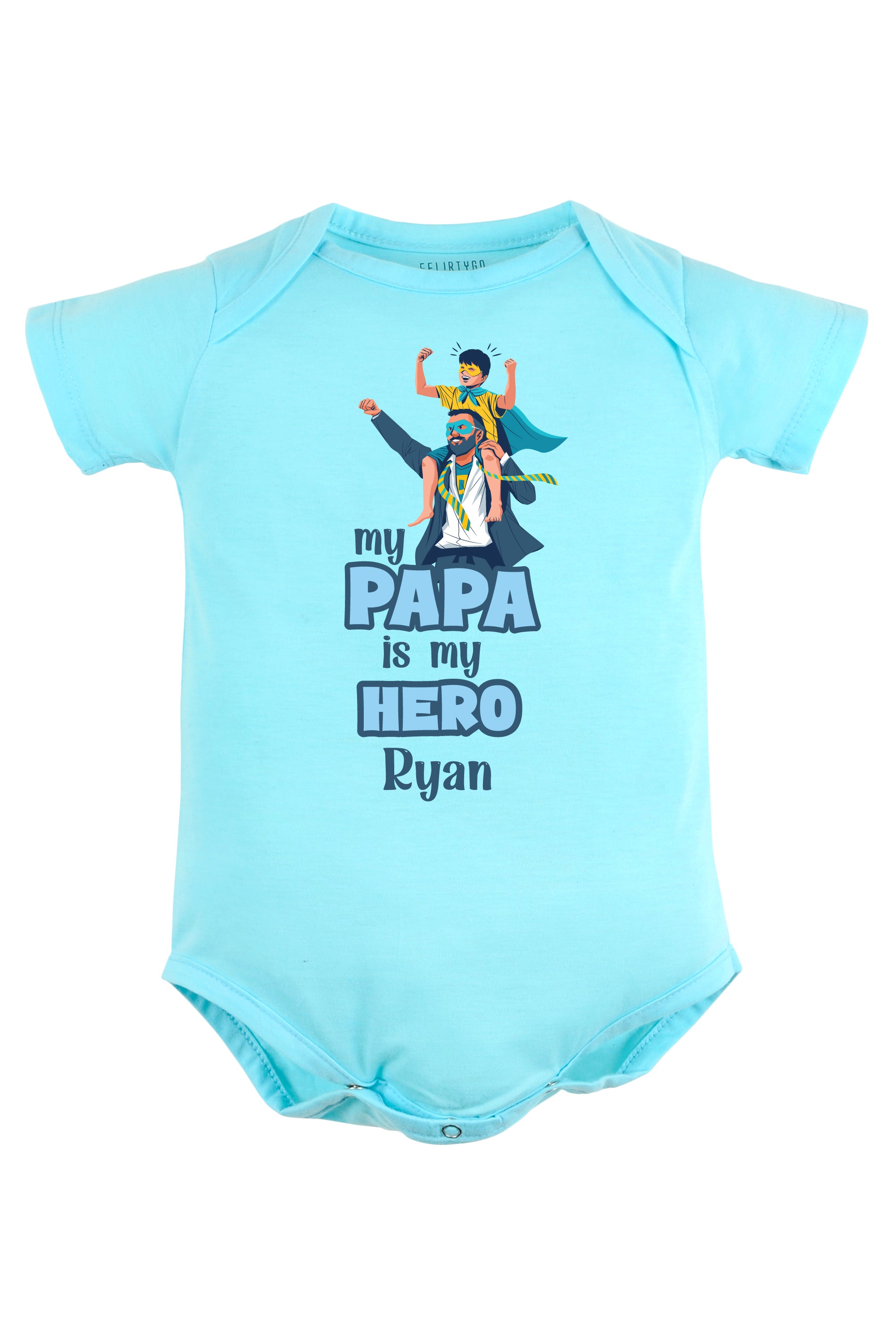 My Papa Is My Hero Baby Romper | Onesies w/ Custom Name