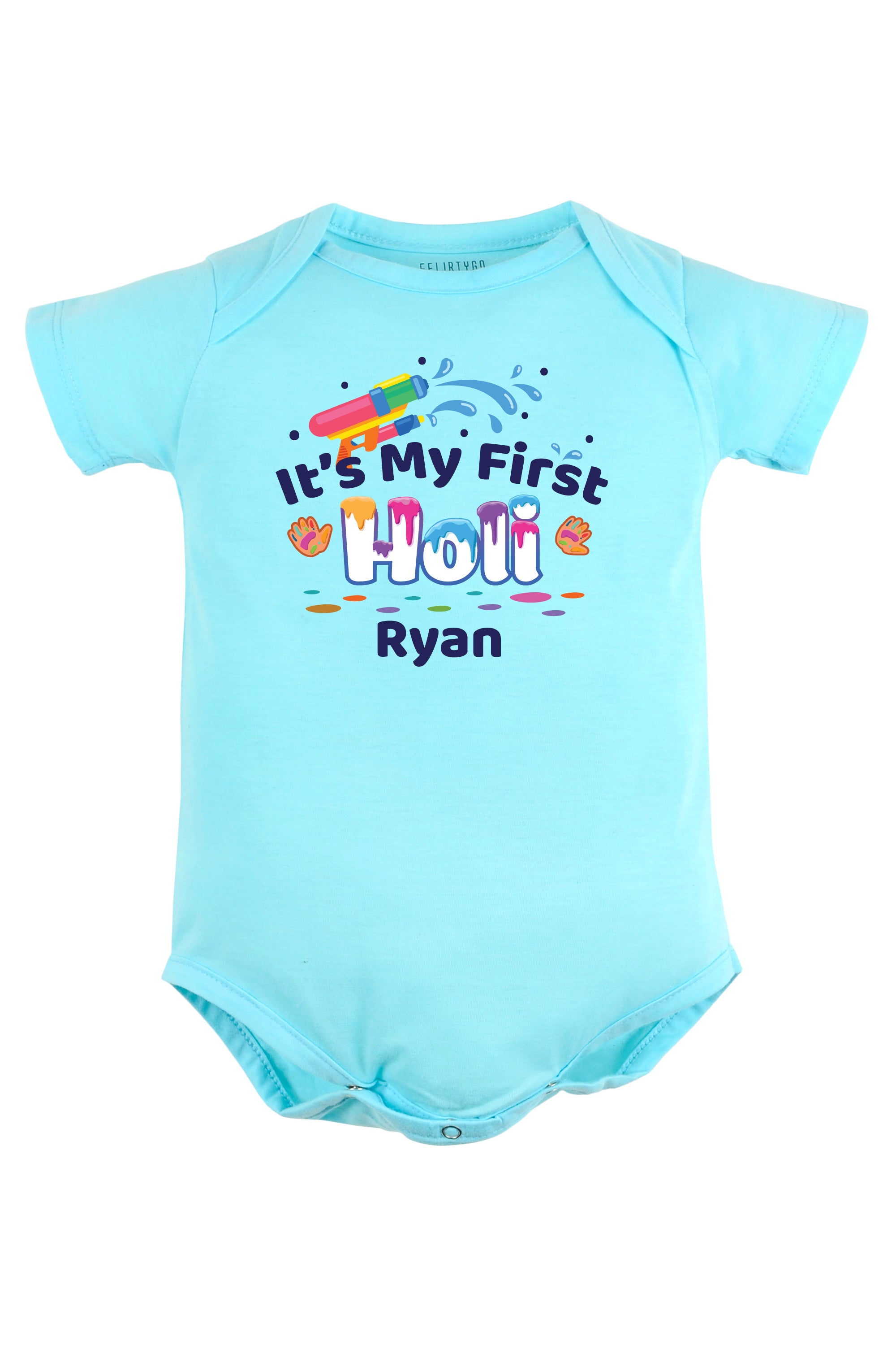 It's My First Holi Baby Romper | Onesies w/ Custom Name