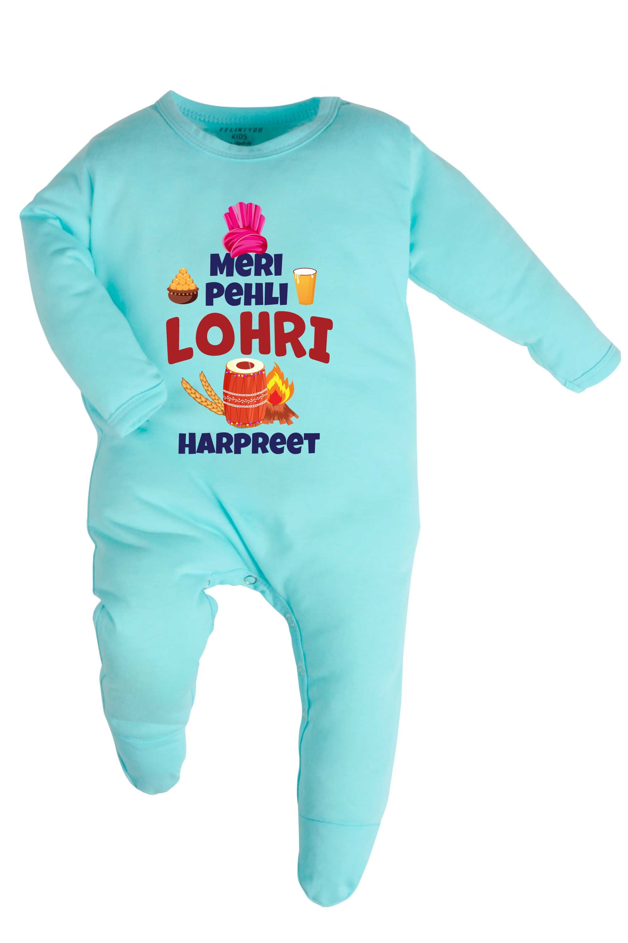 Meri Pehli Lohri Baby Romper | Onesies w/ Custom Name