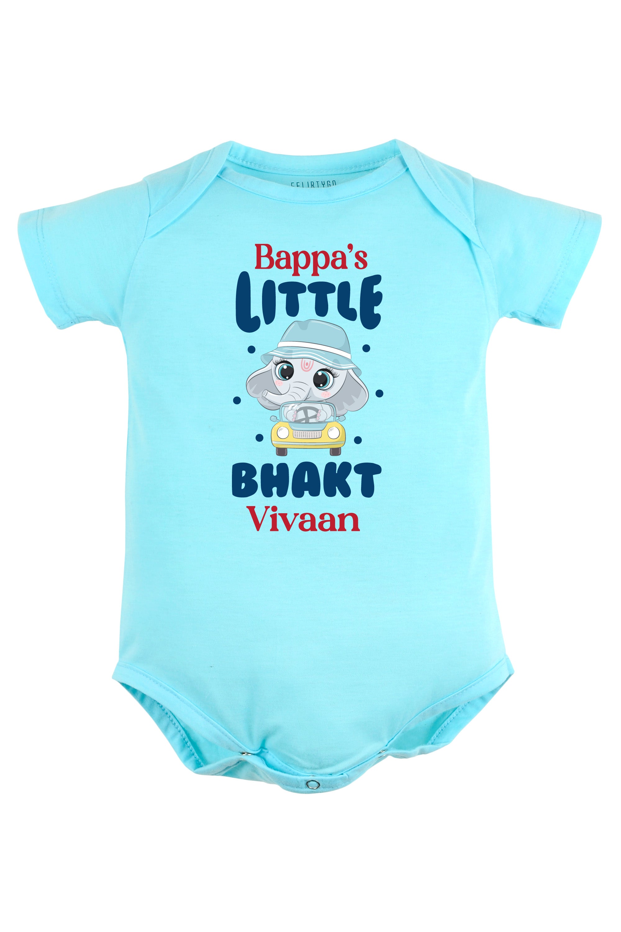 Bappa's Little BHAKT Baby Romper | Onesies w/ Custom Name