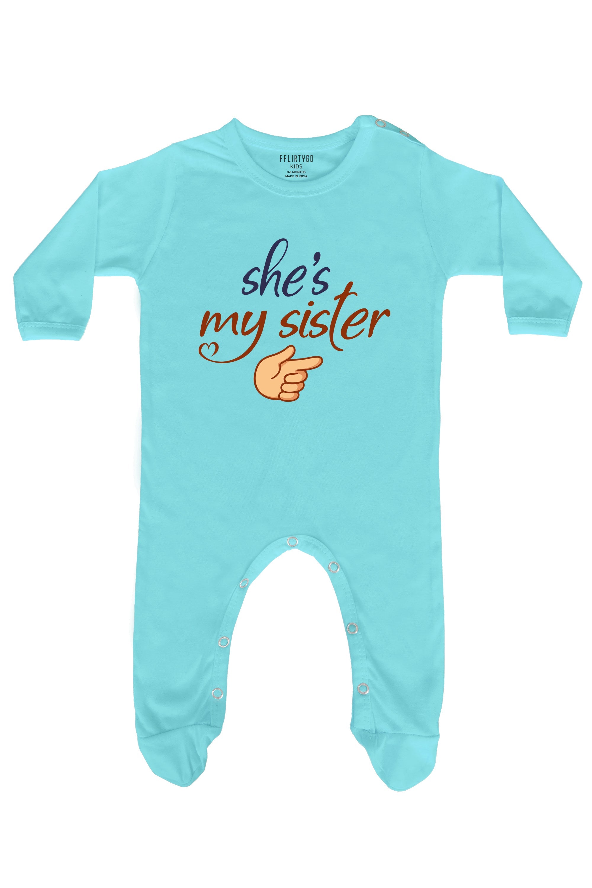 She Is My Sister Baby Romper | Onesies