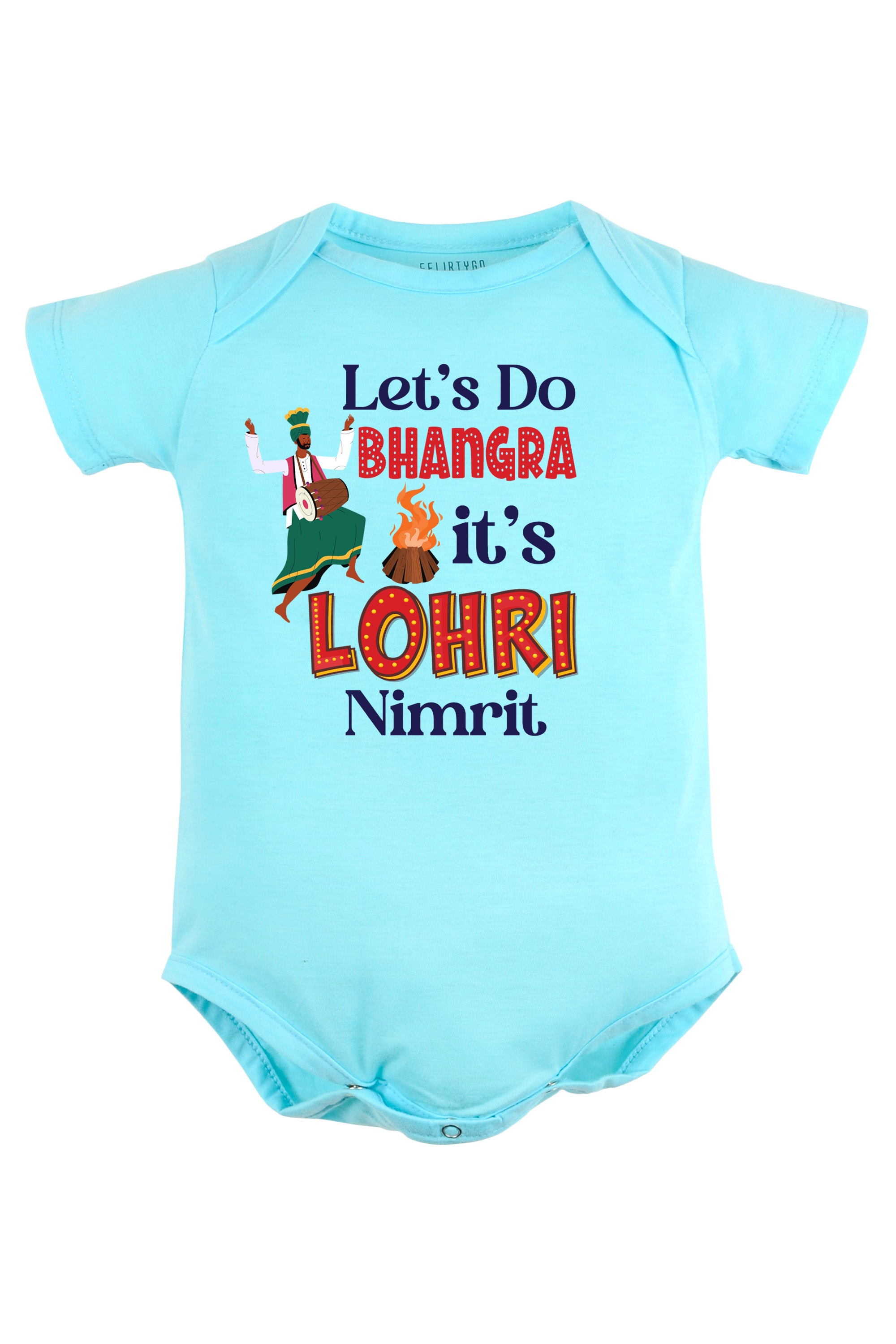 Let's Do Bhangra It's Lohri Baby Romper | Onesies w/ Custom Name