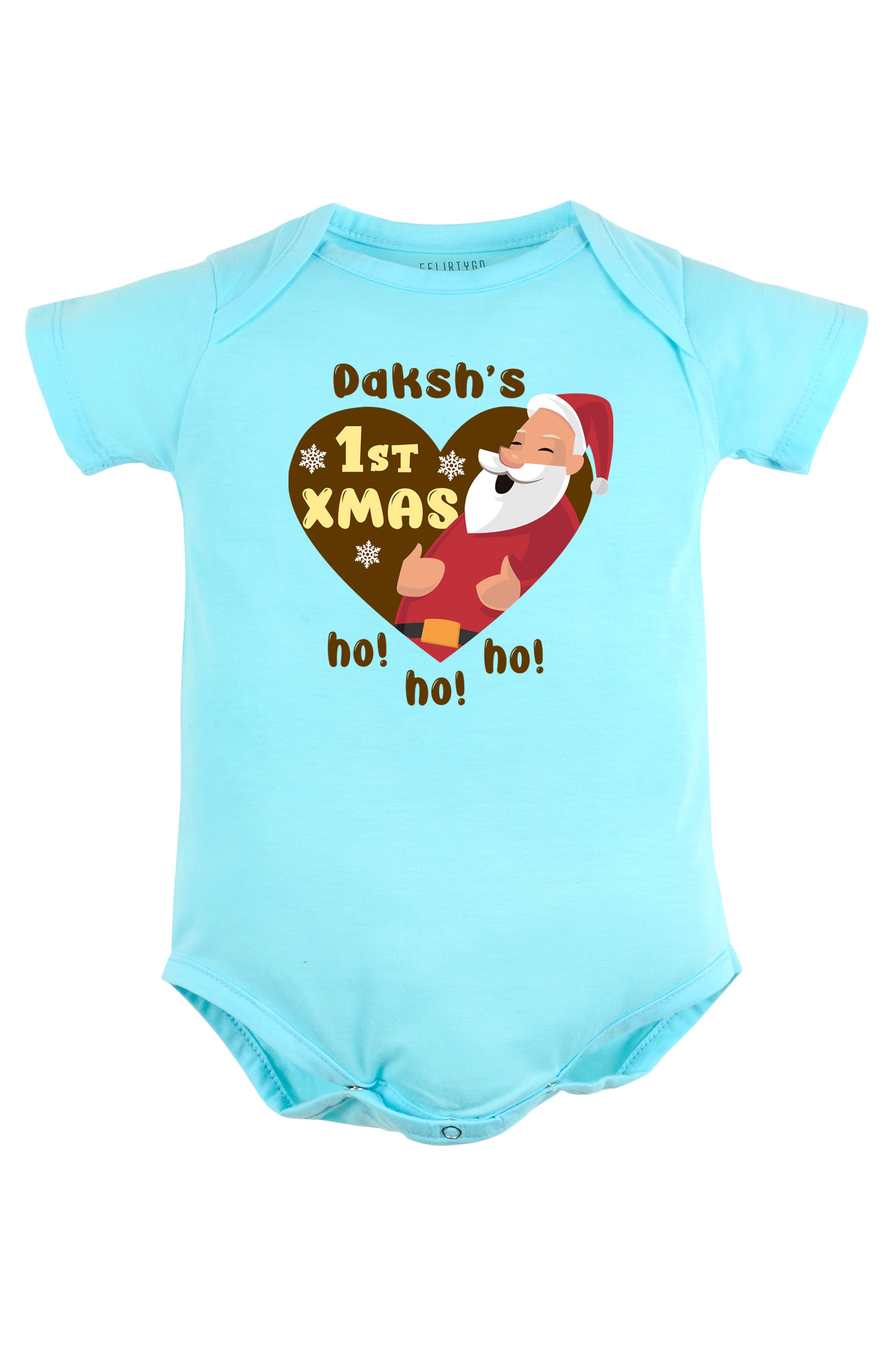 Ist Xmas ho ho ho Baby Romper | Onesies w/ Custom Name