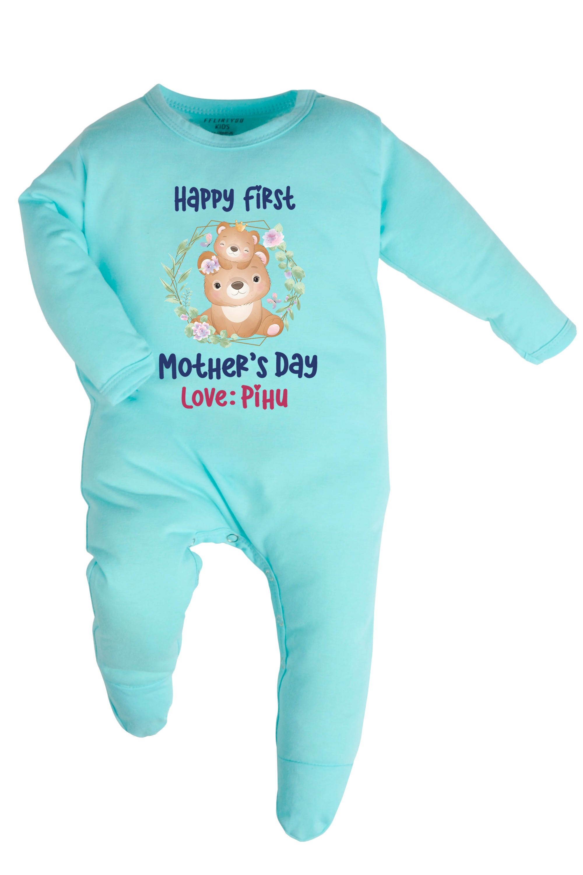 Happy First Mother's Day Baby Romper | Onesies w/ Custom Name