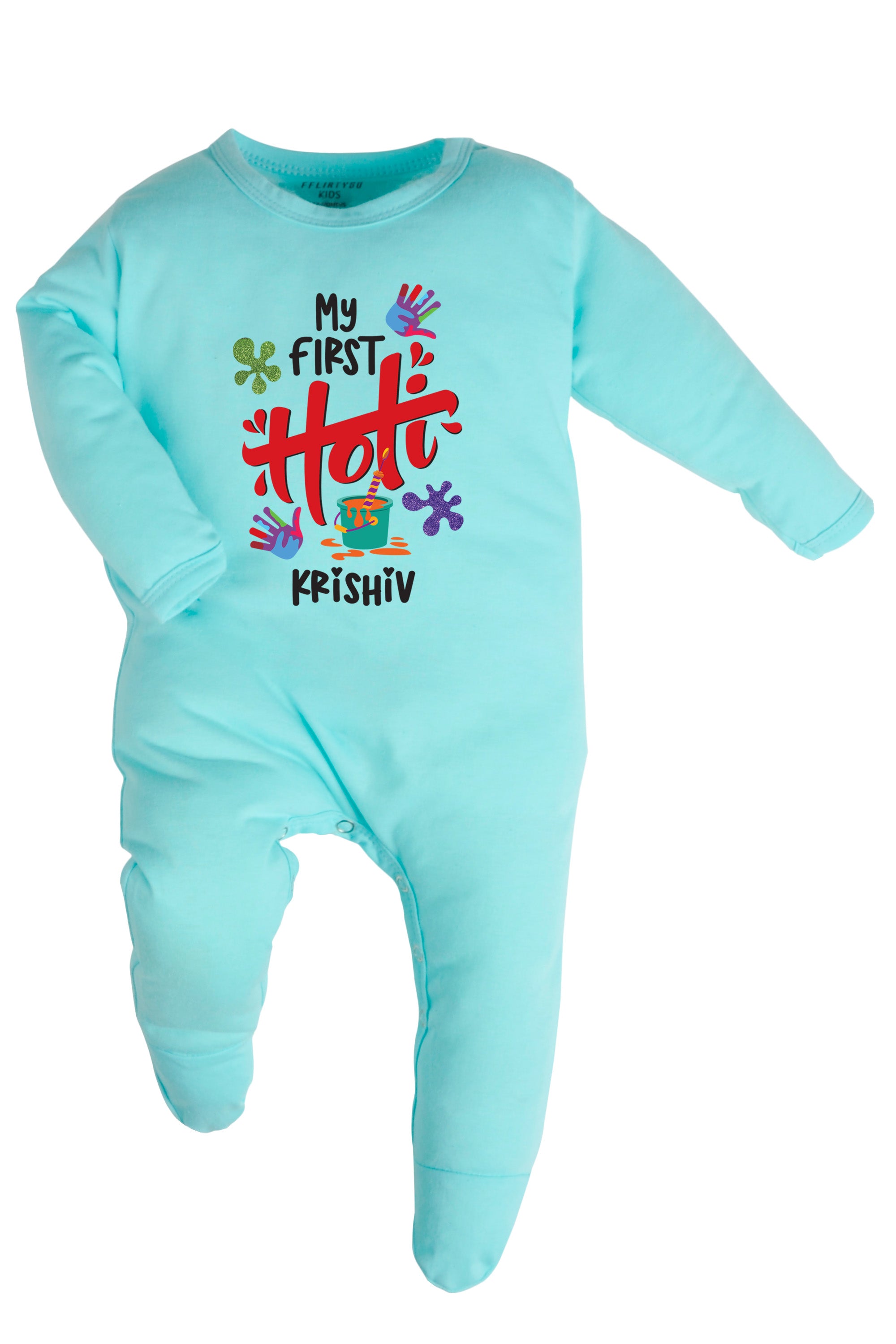 My First Holi Baby Romper | Onesies w/ Custom Name