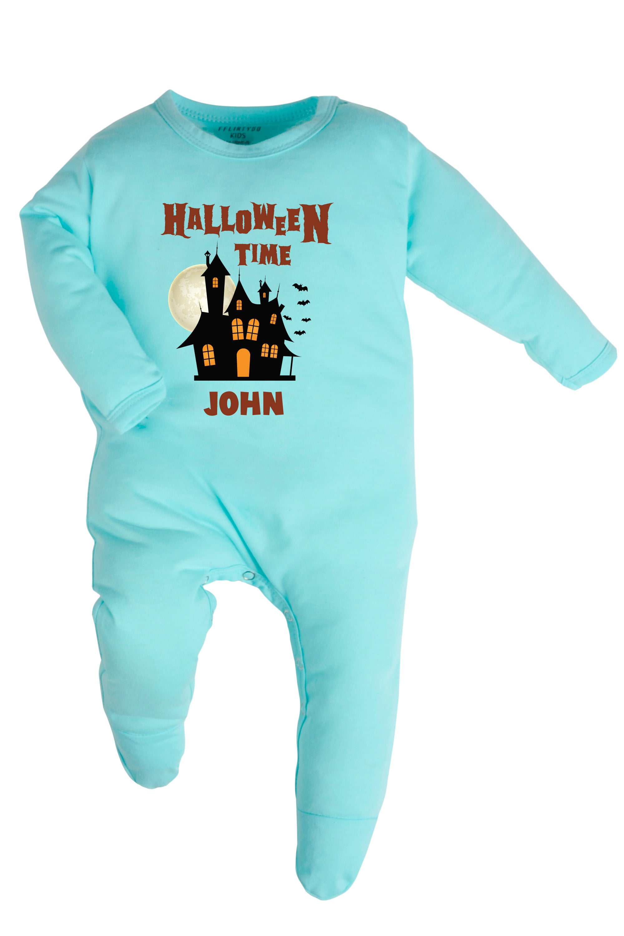 Halloween Time Baby Romper | Onesies w/ Custom Name