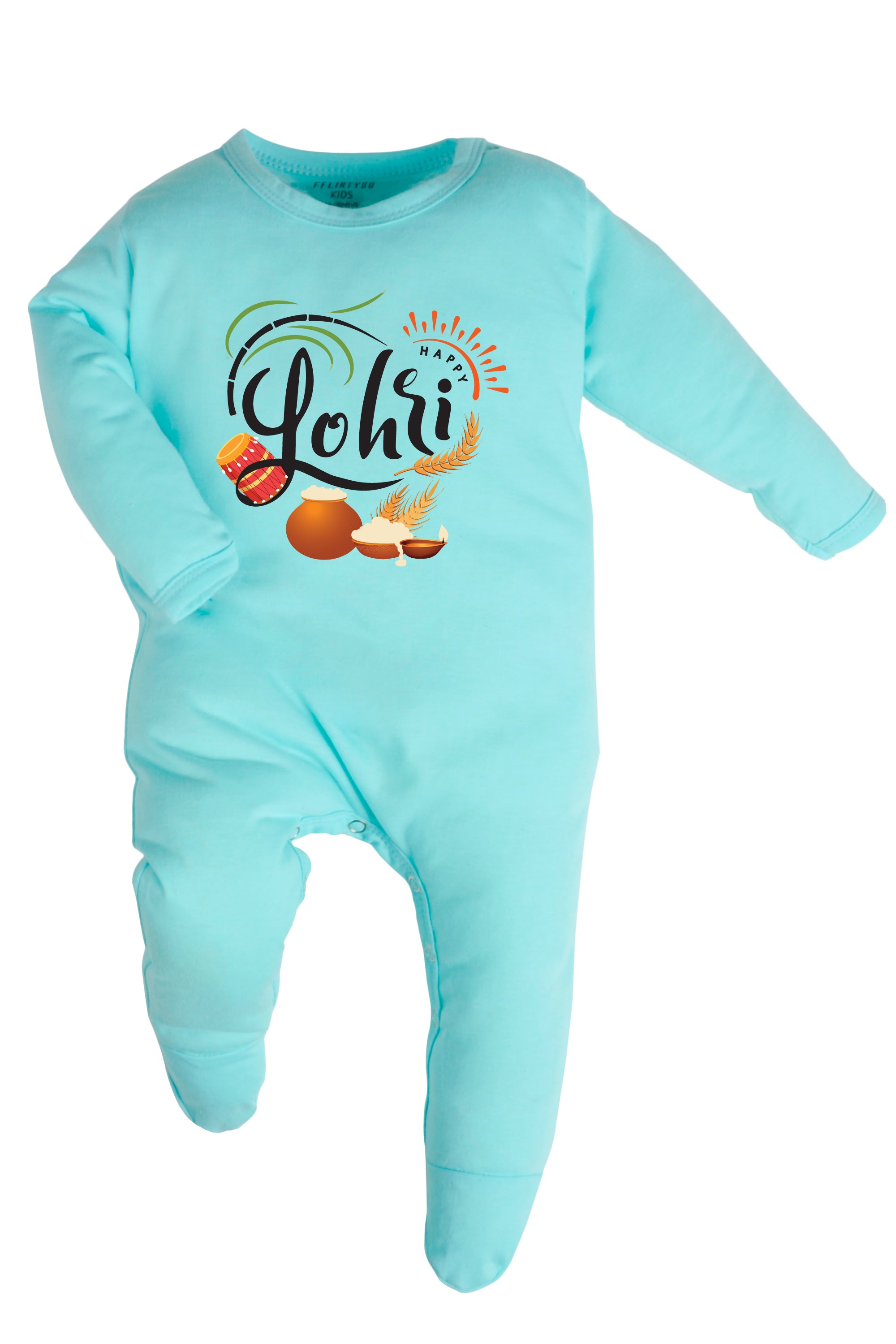 Happy Lohri With Rituals Baby Romper | Onesies