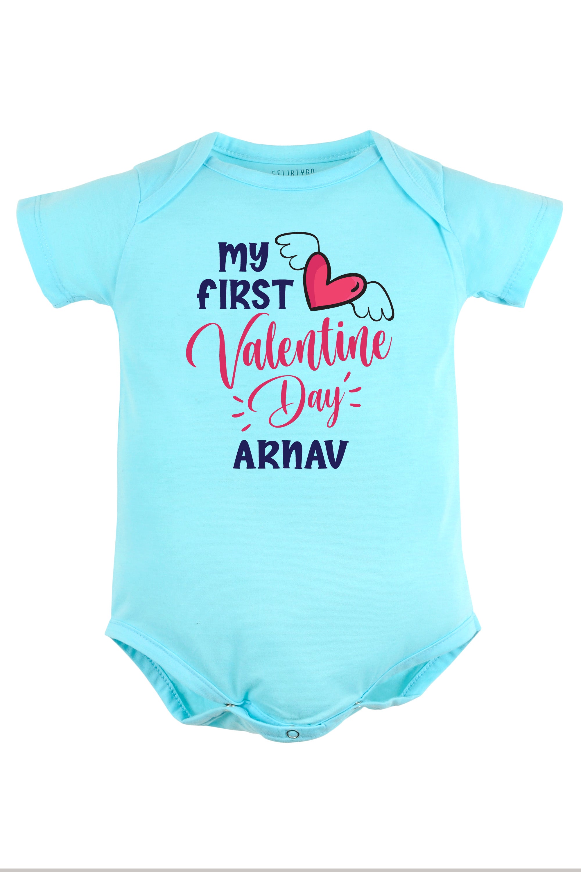 My First Valentine Day Baby Romper | Onesies w/ Custom Name