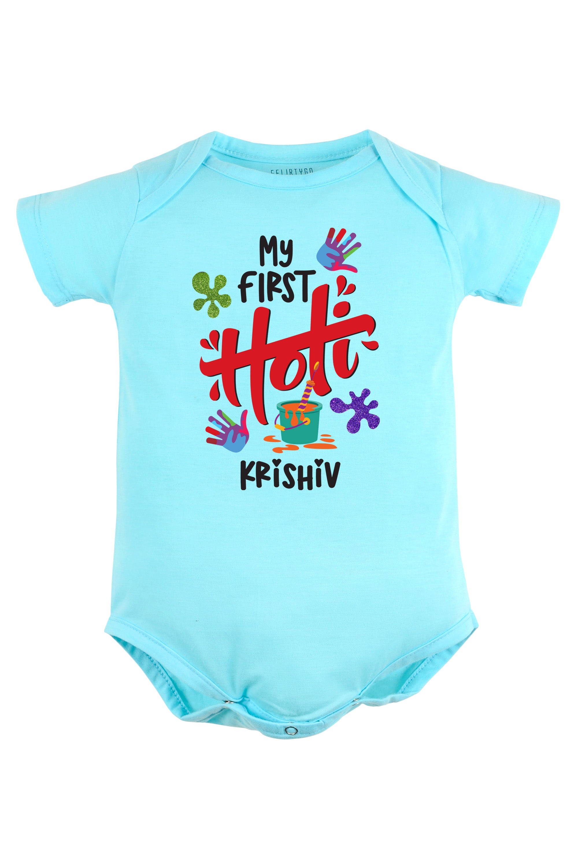 My First Holi Baby Romper | Onesies w/ Custom Name