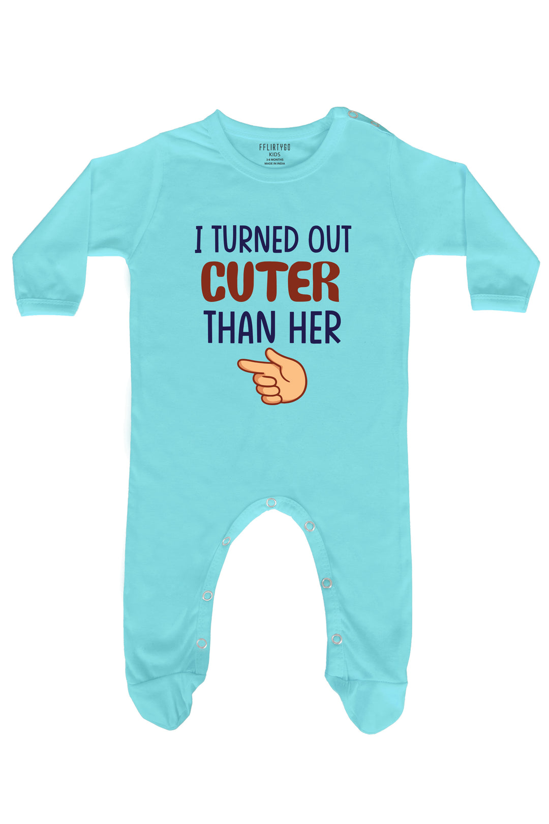 I Turned Out Cuter Than Her Baby Romper | Onesies