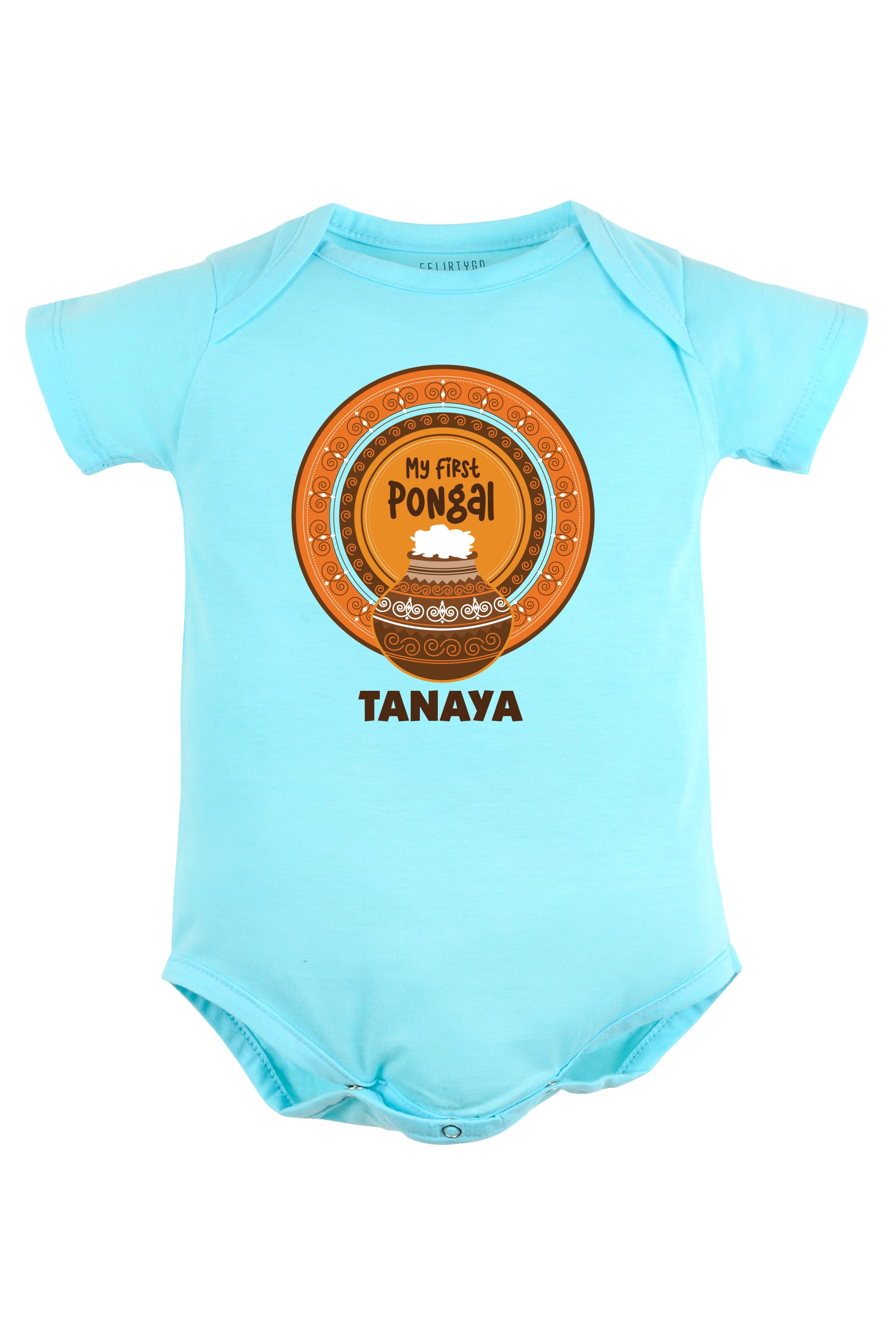 My first Pongal Mandala Baby Romper | Onesies w/ Custom Name