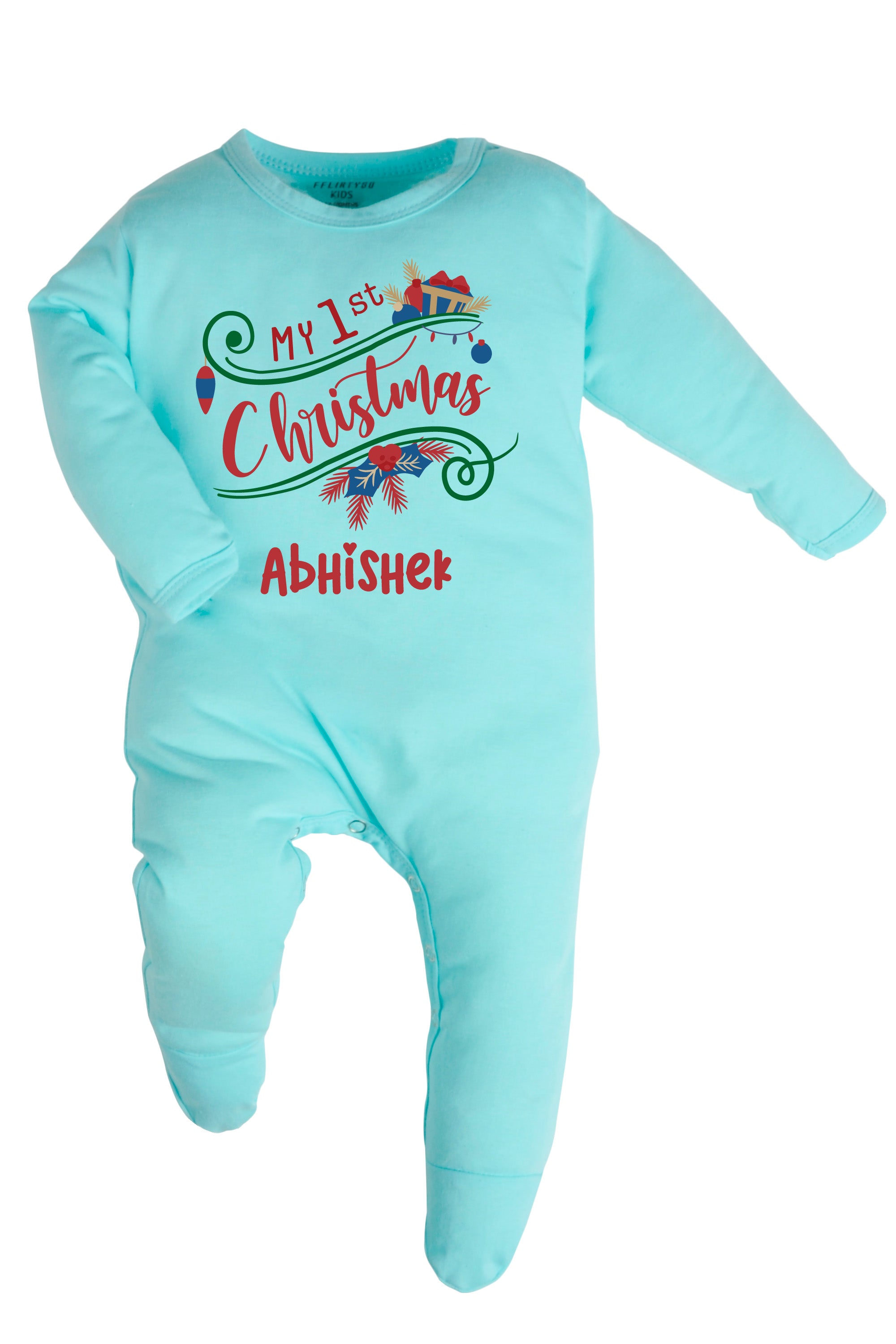 My 1st Christmas Baby Romper | Onesies w/ Custom Name