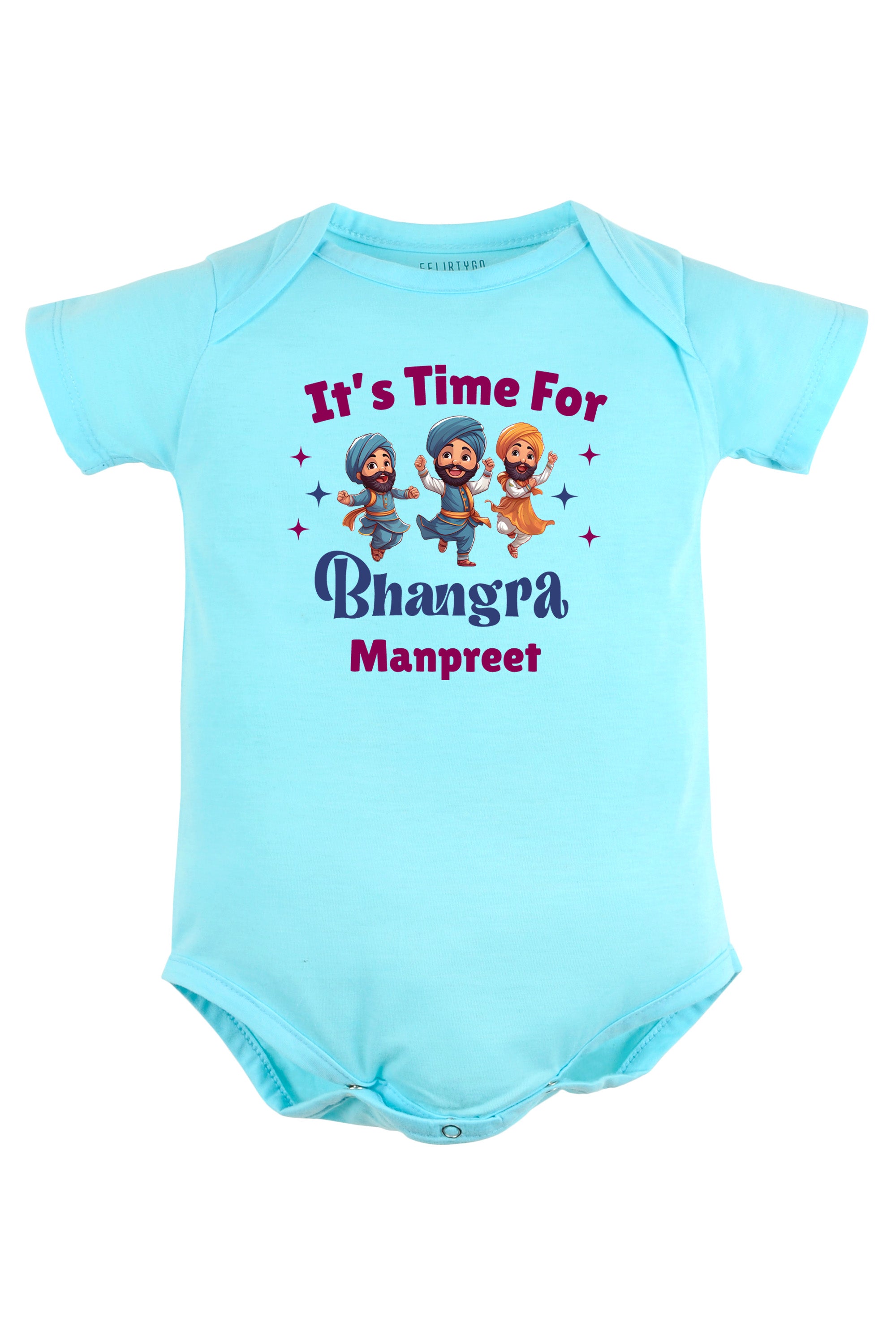 It's Time For Bhangra Baby Romper | Onesies w/ Custom Name