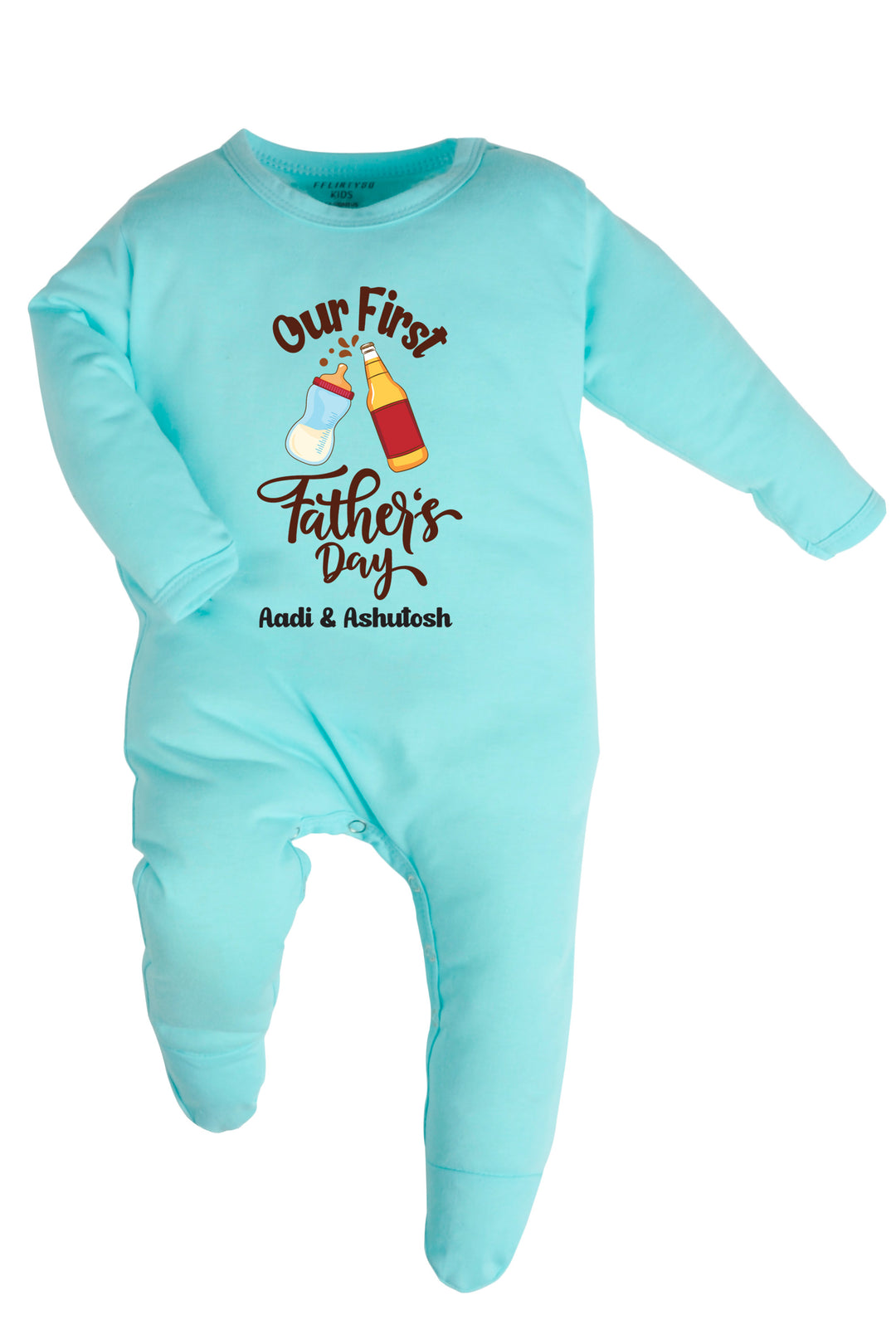 Our First Father's Day Baby Romper | Onesies w/ Custom Name